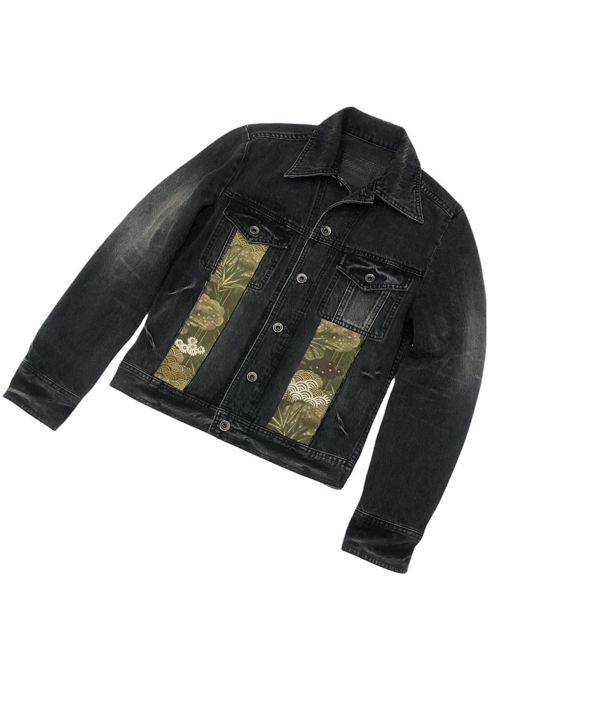 14th Addiction Rare 5351 Pour Les Homme Patchwork Trucker Jacket Size US M / EU 48-50 / 2 - 2 Thumbnail