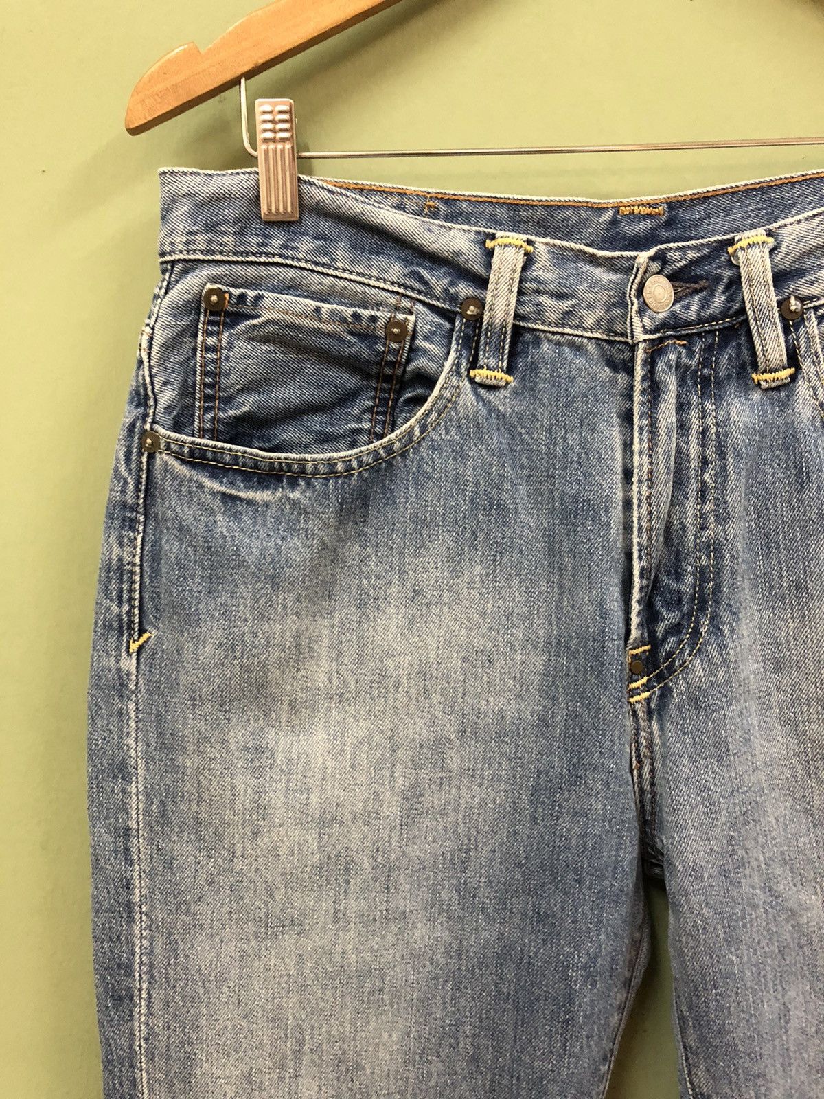 Polo Ralph Lauren × Ralph Lauren POLO RL - REGULAR FIT MID WASH BASIC VINTAGE JEANS Size US 31 - 9 Thumbnail