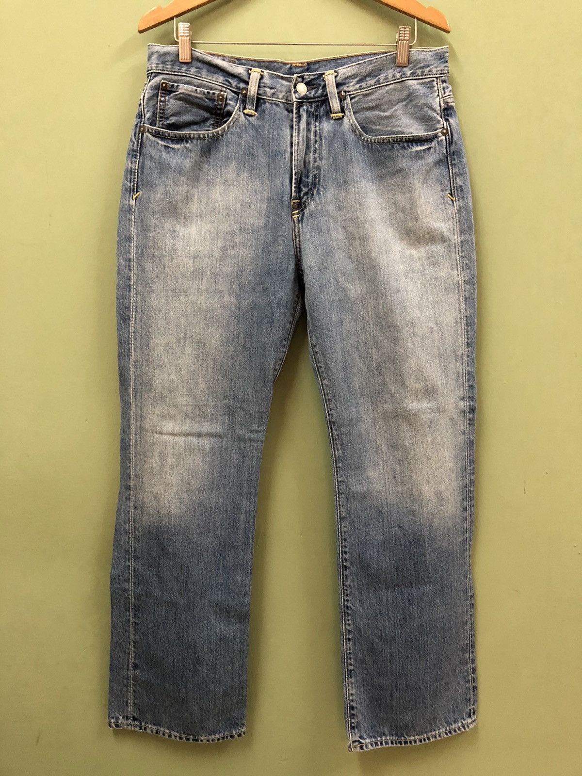 Polo Ralph Lauren × Ralph Lauren POLO RL - REGULAR FIT MID WASH BASIC VINTAGE JEANS Size US 31 - 6 Thumbnail