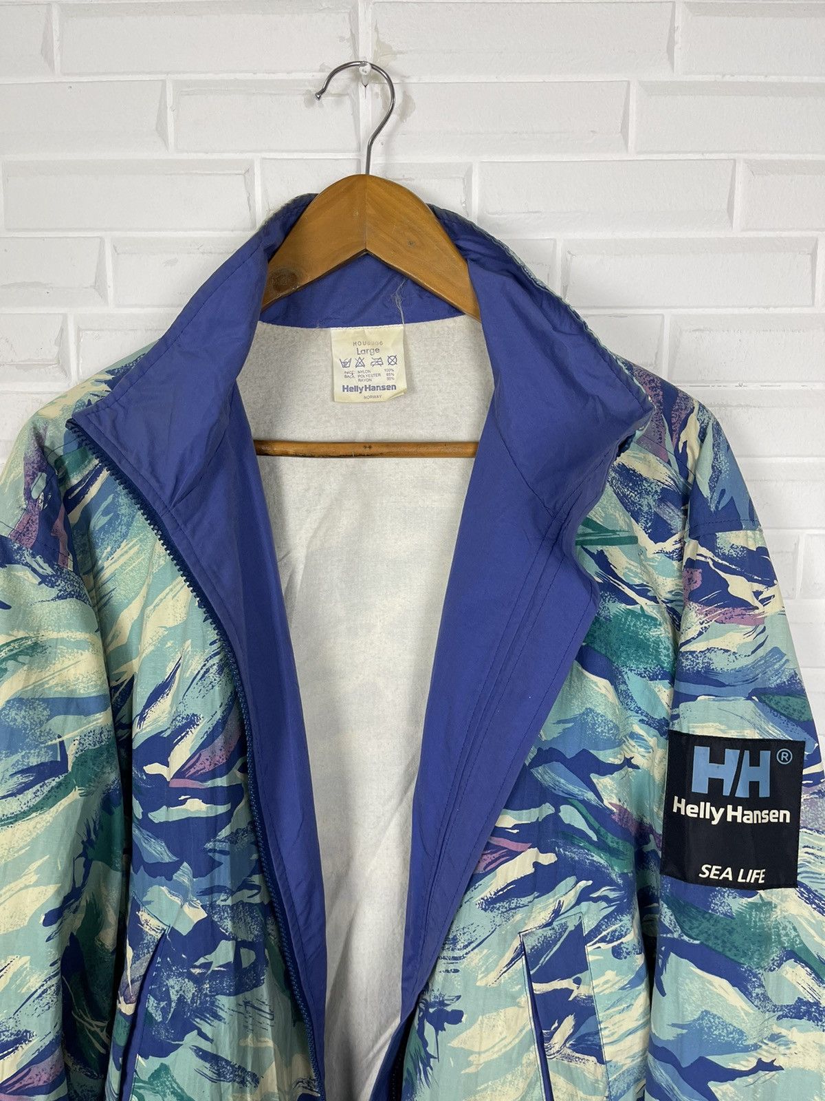 Helly Hansen Vintage Ocean Blue HELLY HANSEN 90’s Norway Size US L / EU 52-54 / 3 - 4 Thumbnail