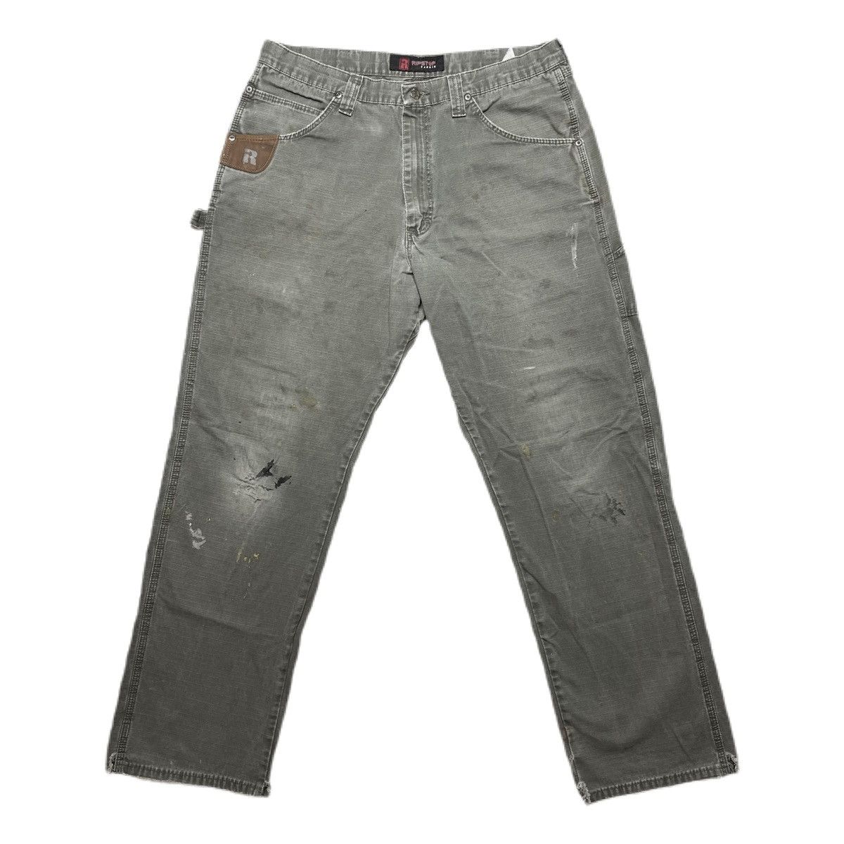 Vintage × Wrangler Wrangler Riggs Ripstop Carpenter Pants Distressed Workwear Size US 36 / EU 52 - 2 Thumbnail