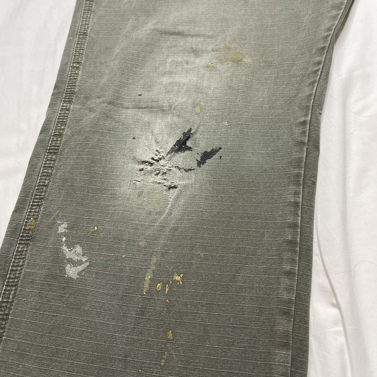 Vintage × Wrangler Wrangler Riggs Ripstop Carpenter Pants Distressed Workwear Size US 36 / EU 52 - 7 Thumbnail