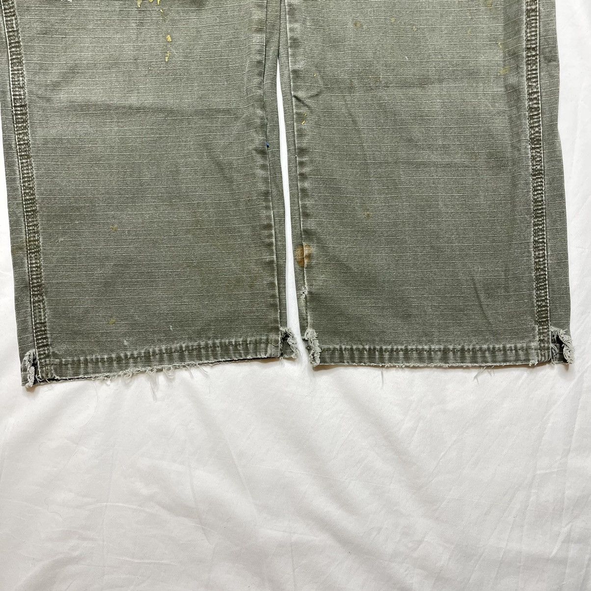 Vintage × Wrangler Wrangler Riggs Ripstop Carpenter Pants Distressed Workwear Size US 36 / EU 52 - 11 Thumbnail