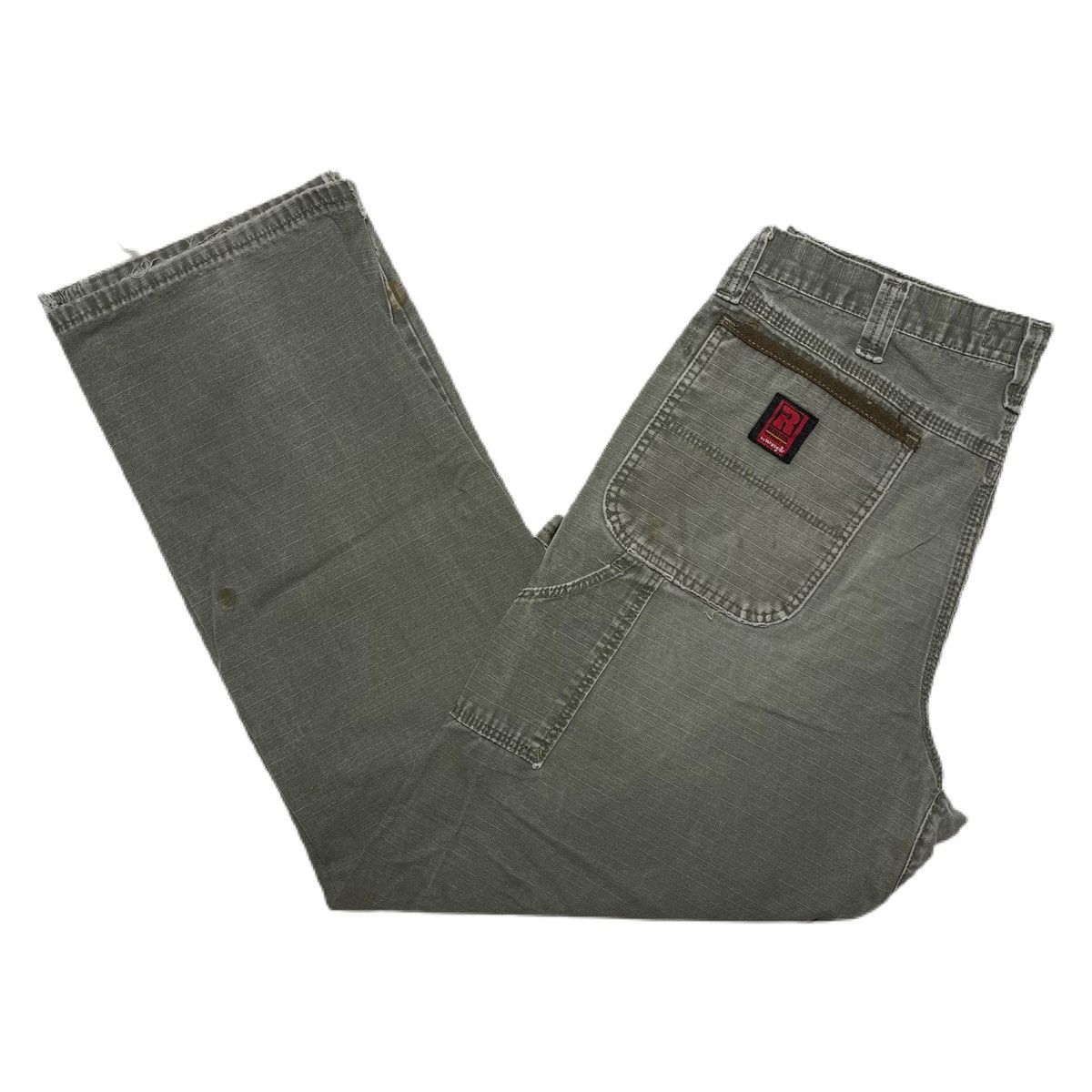 Vintage × Wrangler Wrangler Riggs Ripstop Carpenter Pants Distressed Workwear Size US 36 / EU 52 - 1 Thumbnail