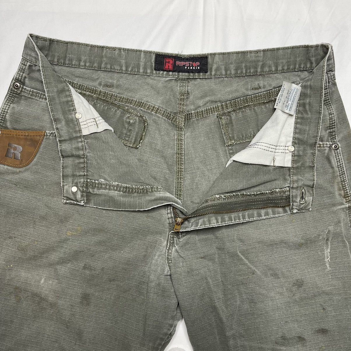 Vintage × Wrangler Wrangler Riggs Ripstop Carpenter Pants Distressed Workwear Size US 36 / EU 52 - 9 Thumbnail