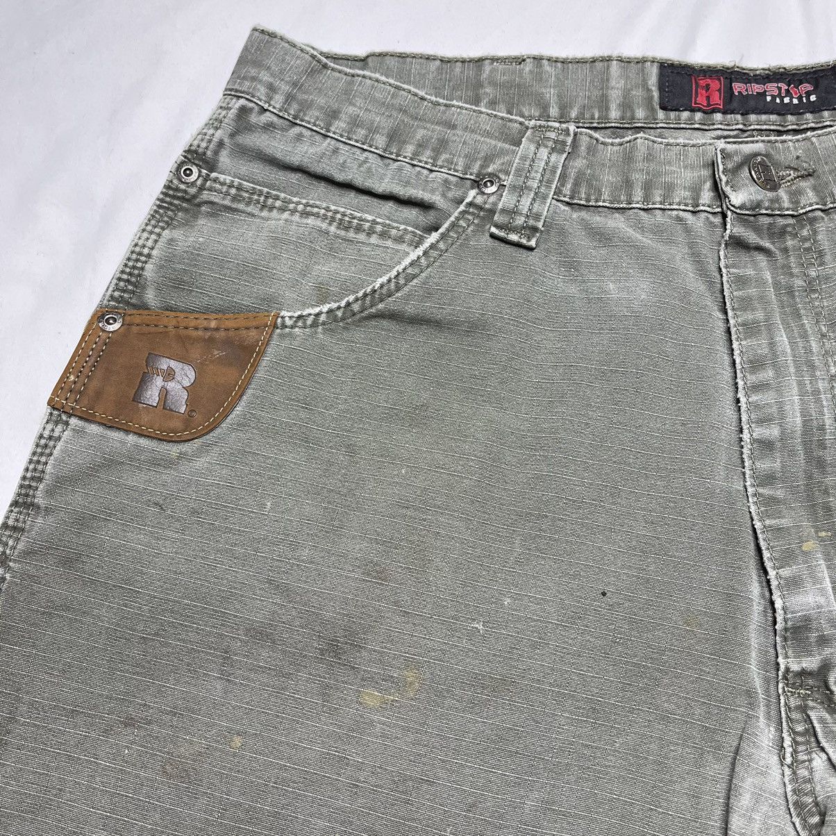 Vintage × Wrangler Wrangler Riggs Ripstop Carpenter Pants Distressed Workwear Size US 36 / EU 52 - 5 Thumbnail