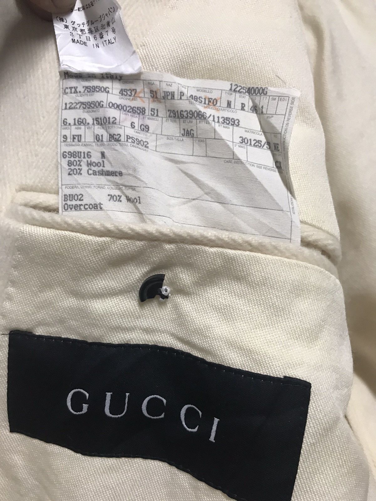 Gucci Head🔥Vintage Gucci Overcoat Wool Jacket Size US L / EU 52-54 / 3 - 12 Thumbnail