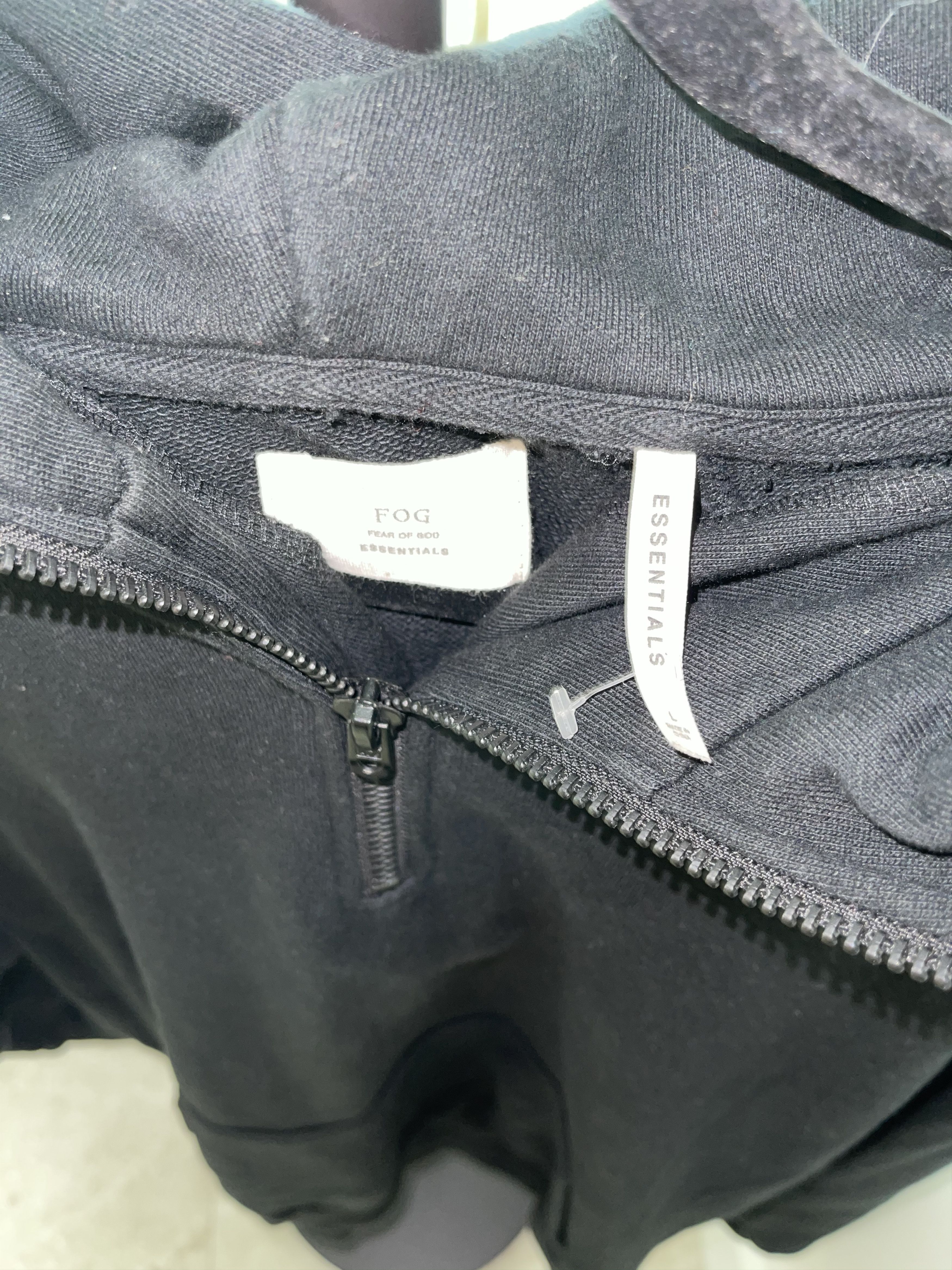 Fear of God Fear of God Essentials Half Zip Pullover Hoodie in L Size US L / EU 52-54 / 3 - 2 Thumbnail