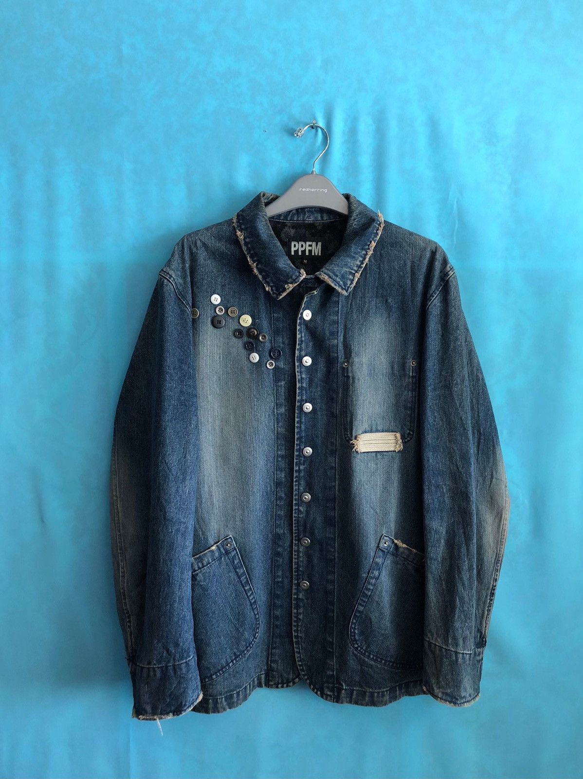 PPFM 1990s marine design workmanship buttoned #1643 Size US M / EU 48-50 / 2 - 2 Thumbnail