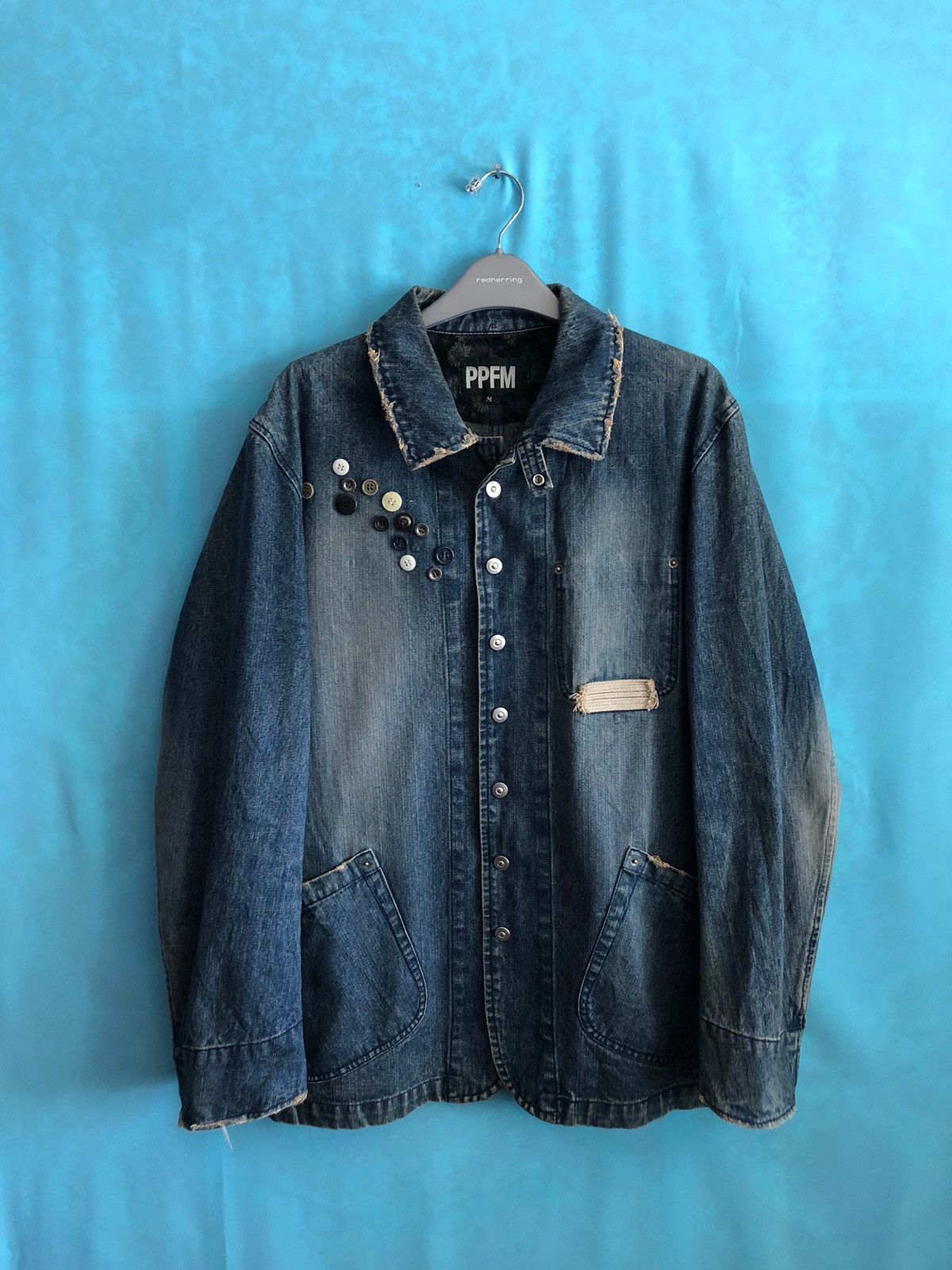PPFM 1990s marine design workmanship buttoned #1643 Size US M / EU 48-50 / 2 - 1 Thumbnail