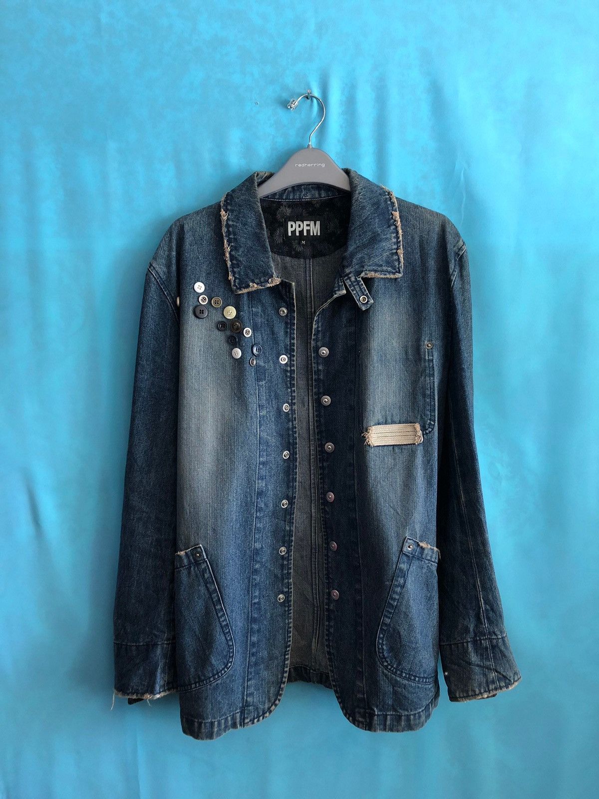 PPFM 1990s marine design workmanship buttoned #1643 Size US M / EU 48-50 / 2 - 4 Thumbnail