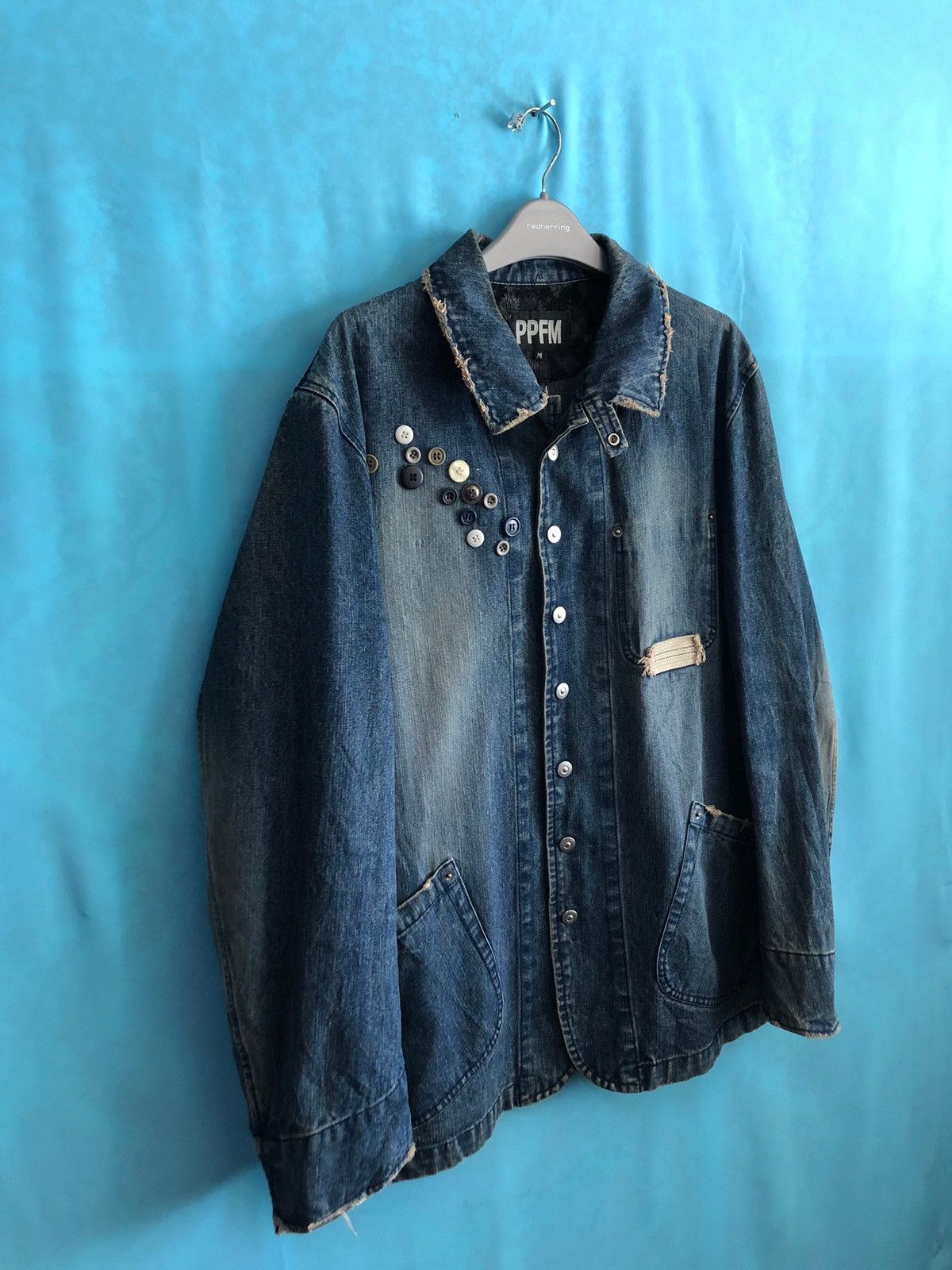 PPFM 1990s marine design workmanship buttoned #1643 Size US M / EU 48-50 / 2 - 3 Thumbnail