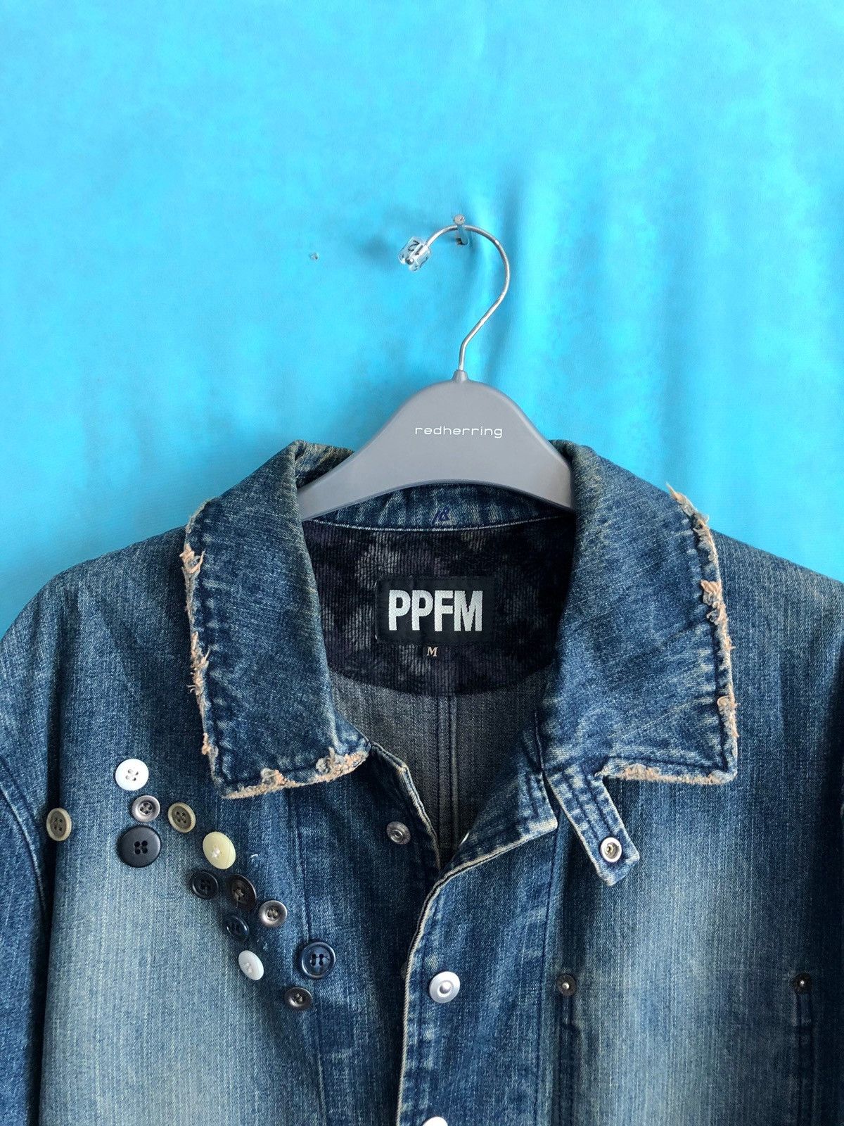 PPFM 1990s marine design workmanship buttoned #1643 Size US M / EU 48-50 / 2 - 5 Thumbnail