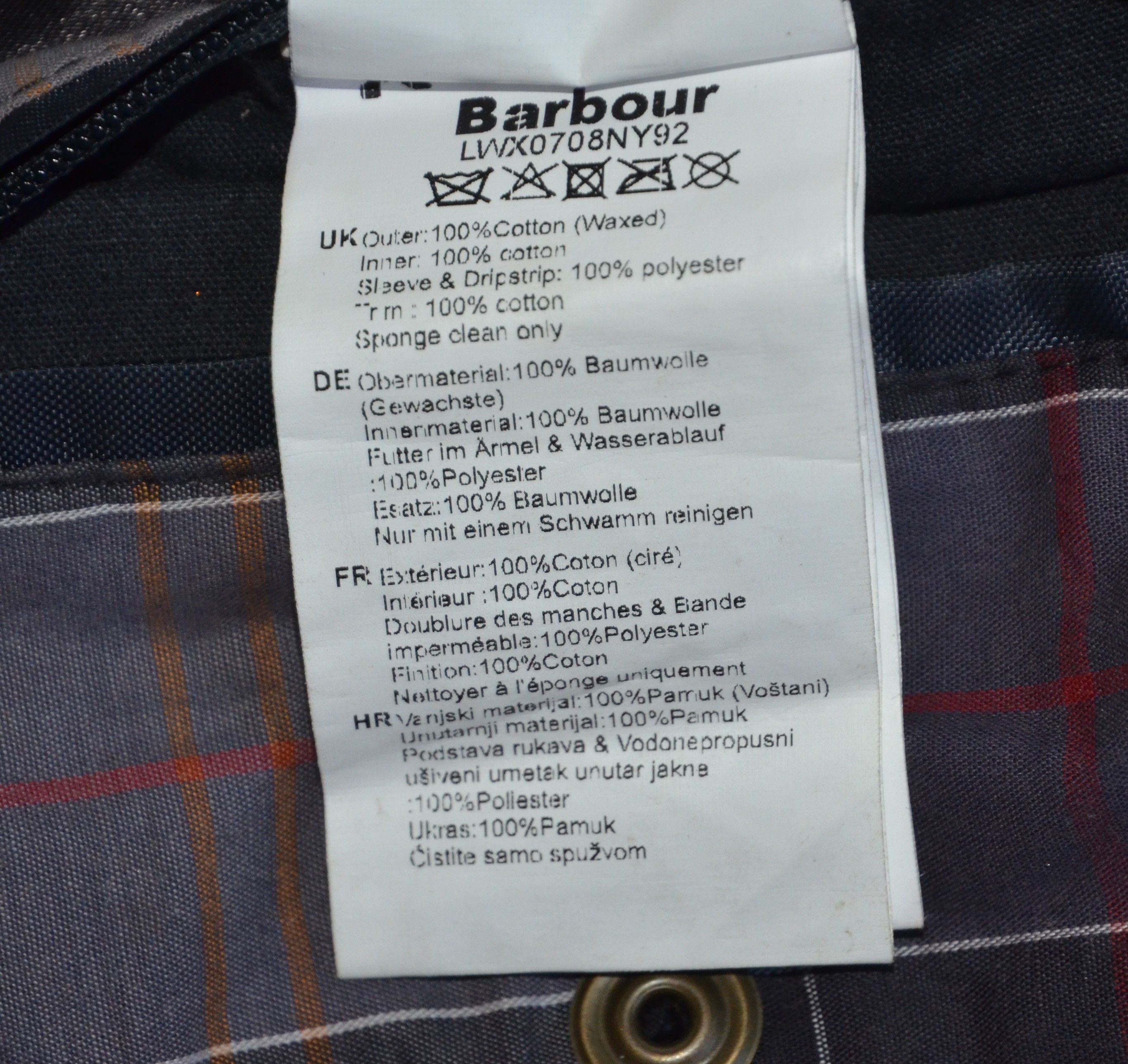 Barbour Barbour Aeonium Wax Jacket Navy Waxed Cotton Rewax Size M / US 6-8 / IT 42-44 - 11 Thumbnail