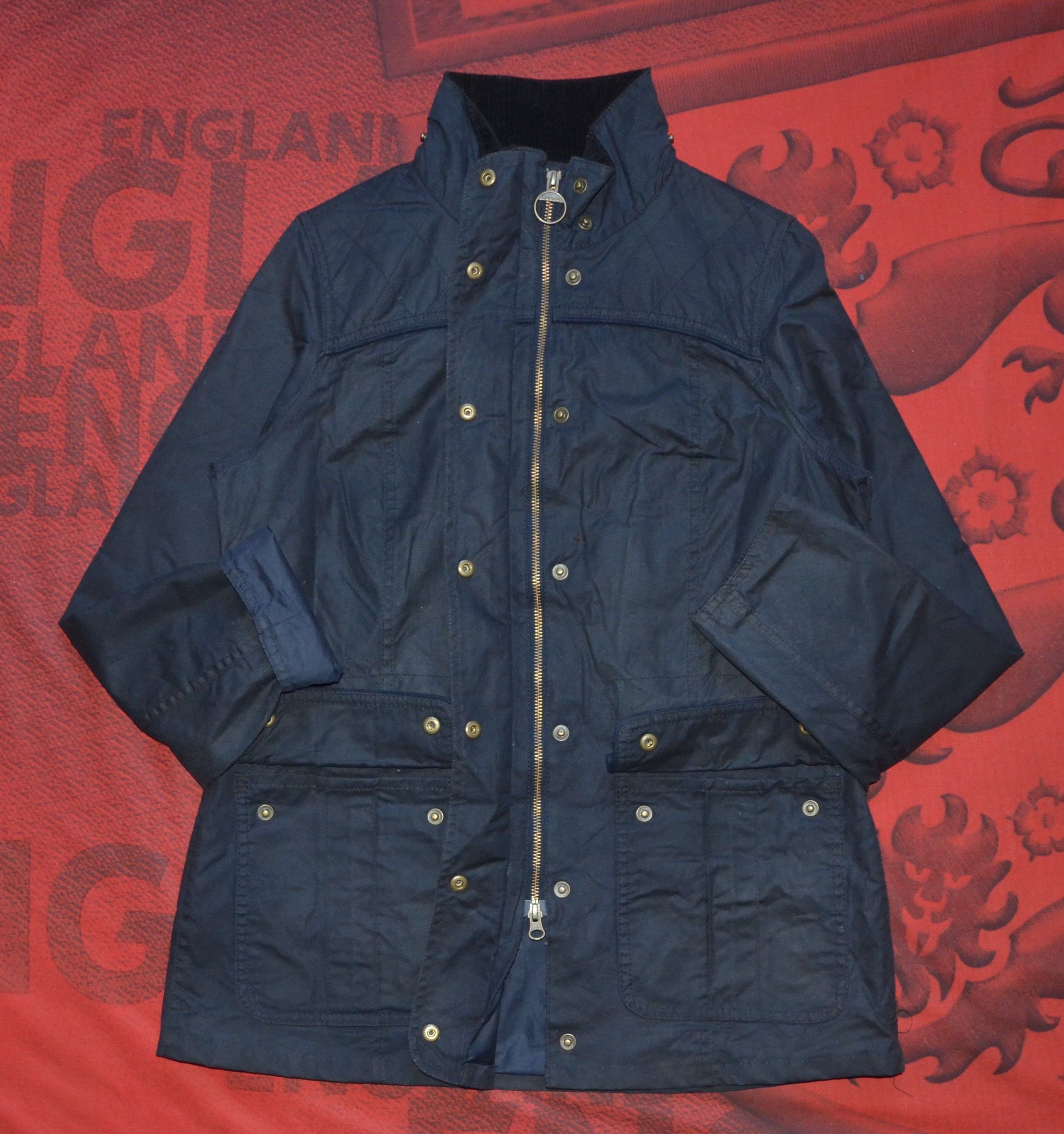 Barbour Barbour Aeonium Wax Jacket Navy Waxed Cotton Rewax Size M / US 6-8 / IT 42-44 - 4 Thumbnail