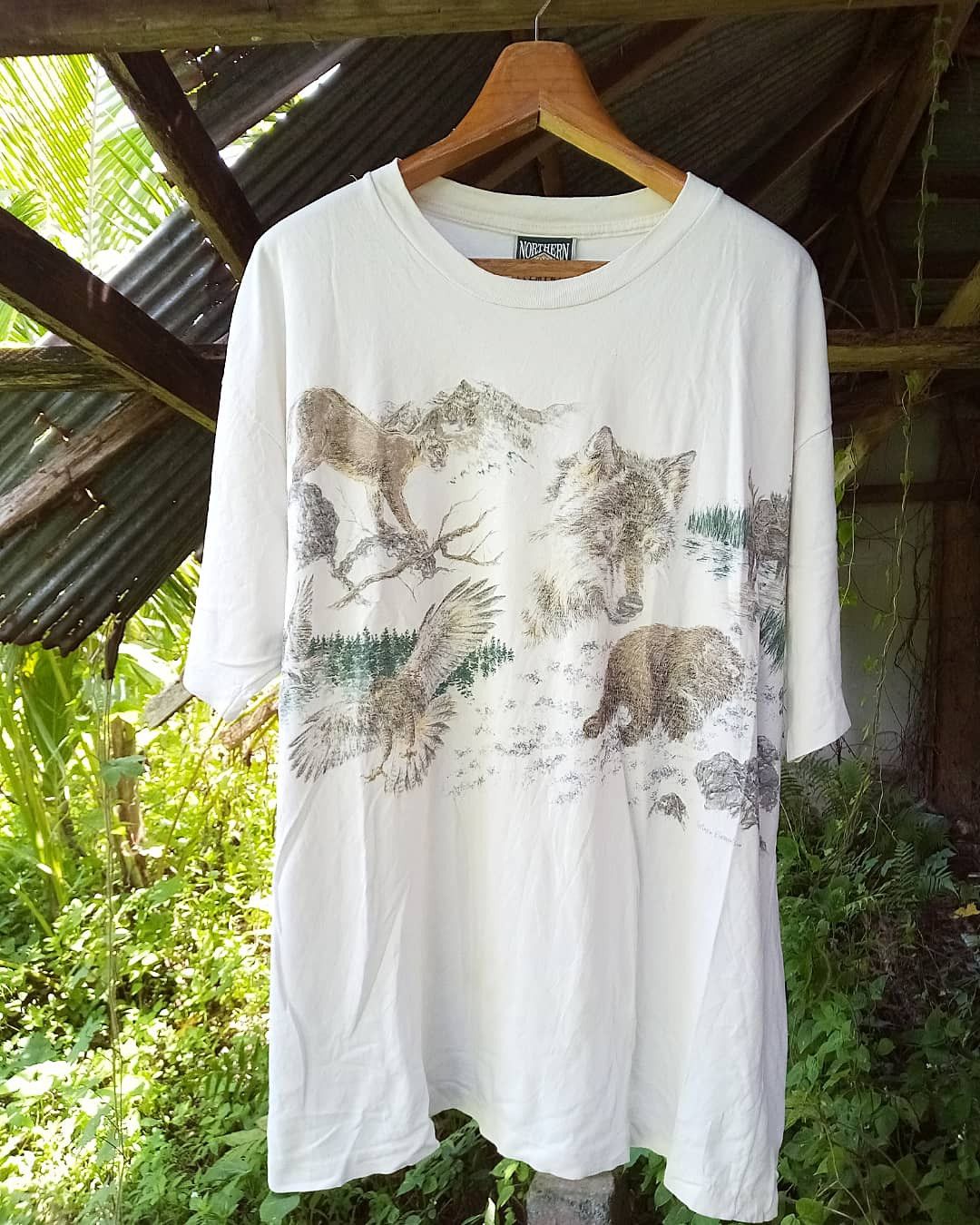 Habitat Vintage Habitat 90s Northern Elements Nature animals tee Size US XL / EU 56 / 4 - 1 Thumbnail