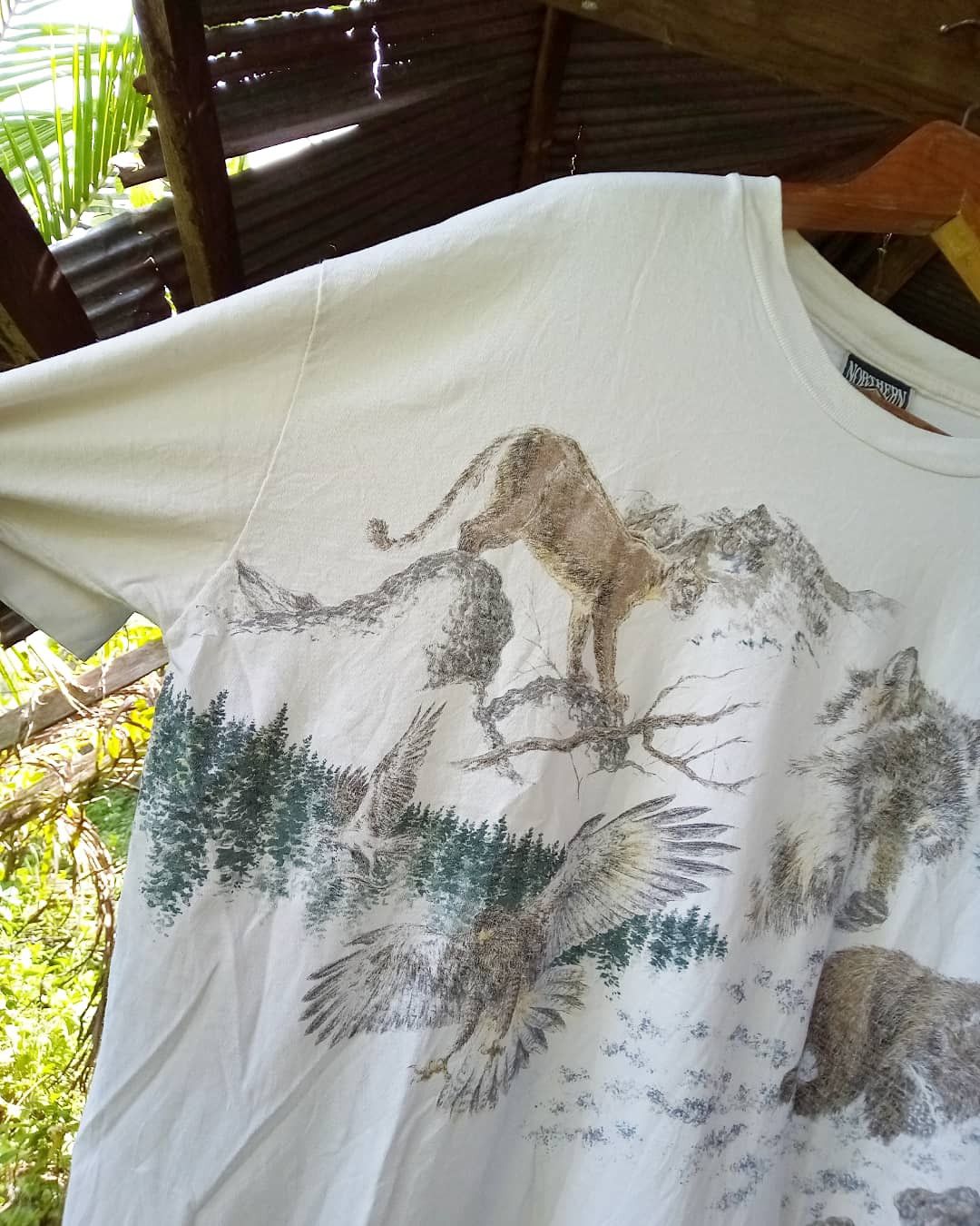 Habitat Vintage Habitat 90s Northern Elements Nature animals tee Size US XL / EU 56 / 4 - 8 Thumbnail
