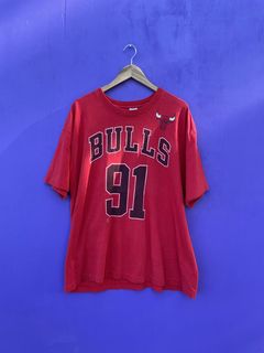 1997 Dennis Rodman Chicago Bulls Champion 50th Anniversary NBA Jersey Size  44 Large – Rare VNTG
