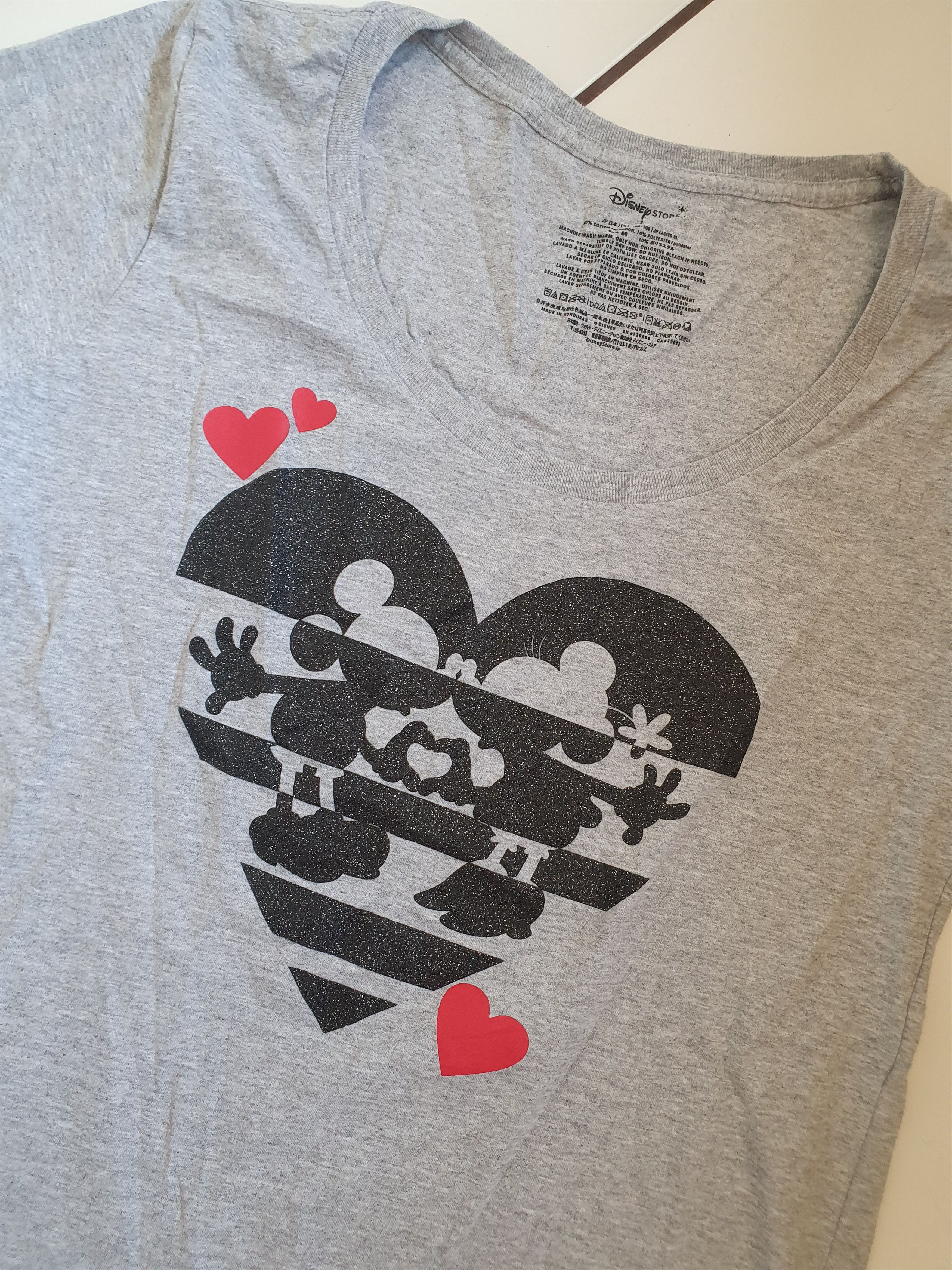 Disney Disney Store Japan Mickey & Minnie W tee,sz M Size M / US 6-8 / IT 42-44 - 1 Thumbnail