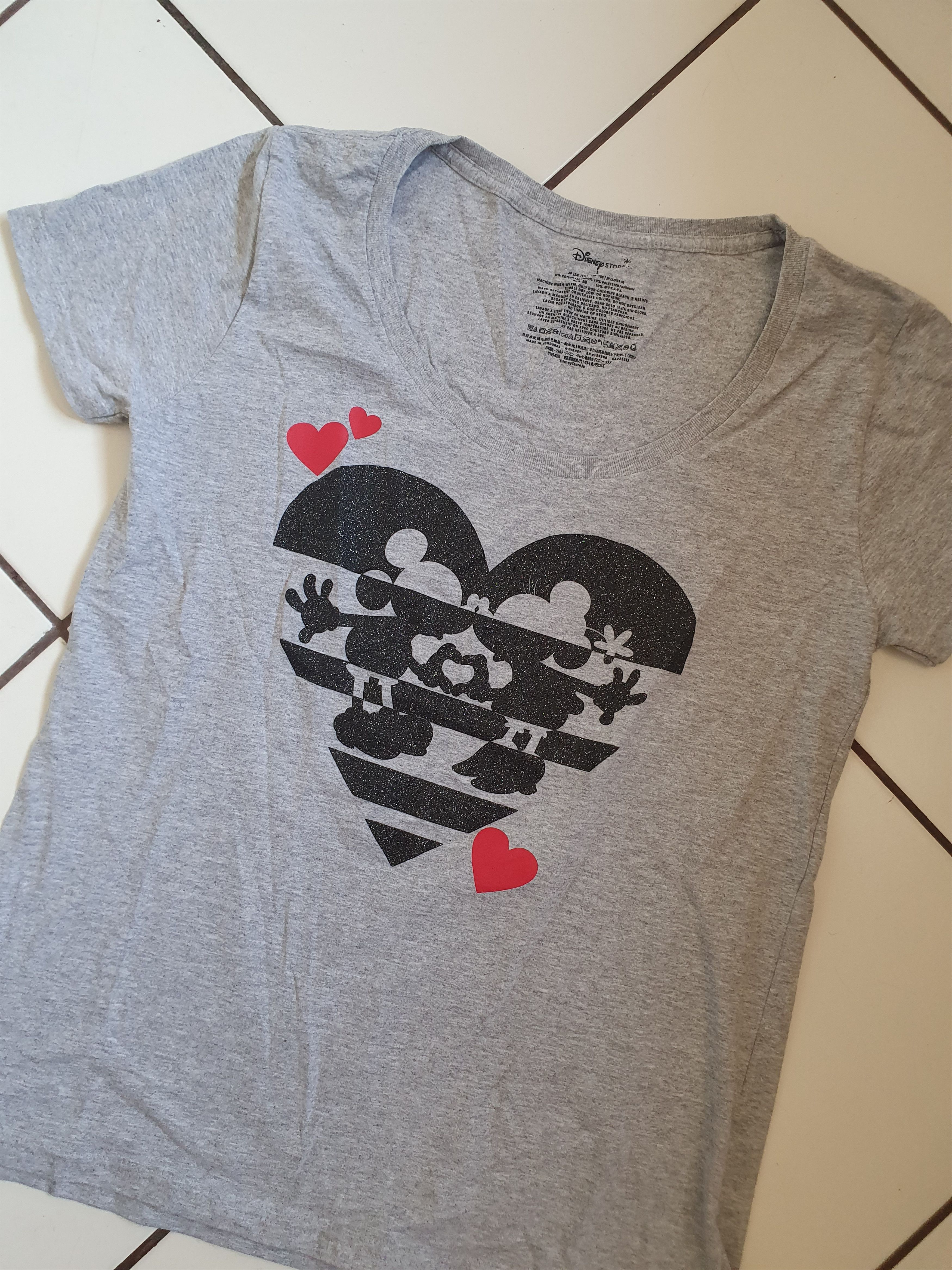 Disney Disney Store Japan Mickey & Minnie W tee,sz M Size M / US 6-8 / IT 42-44 - 3 Thumbnail