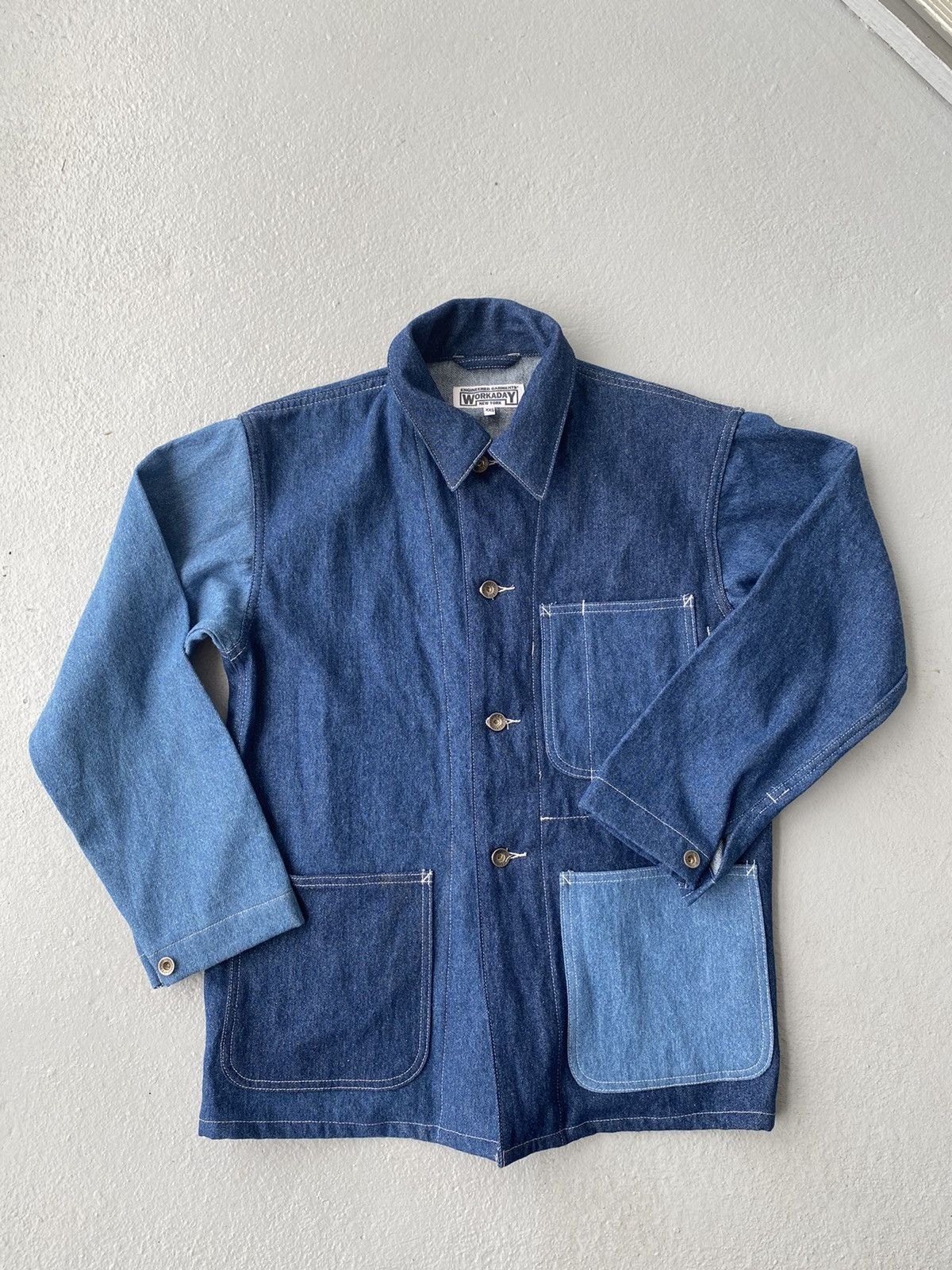 Engineered Garments Engineered Garments Workaday denim work jacket ...
