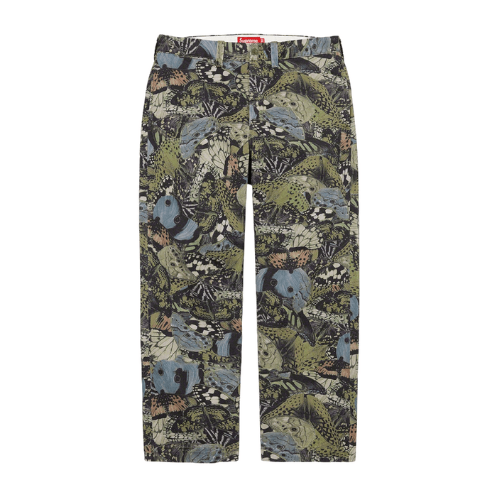 Supreme Supreme Butterflies Cotton Chino Pants Multicolor FW21