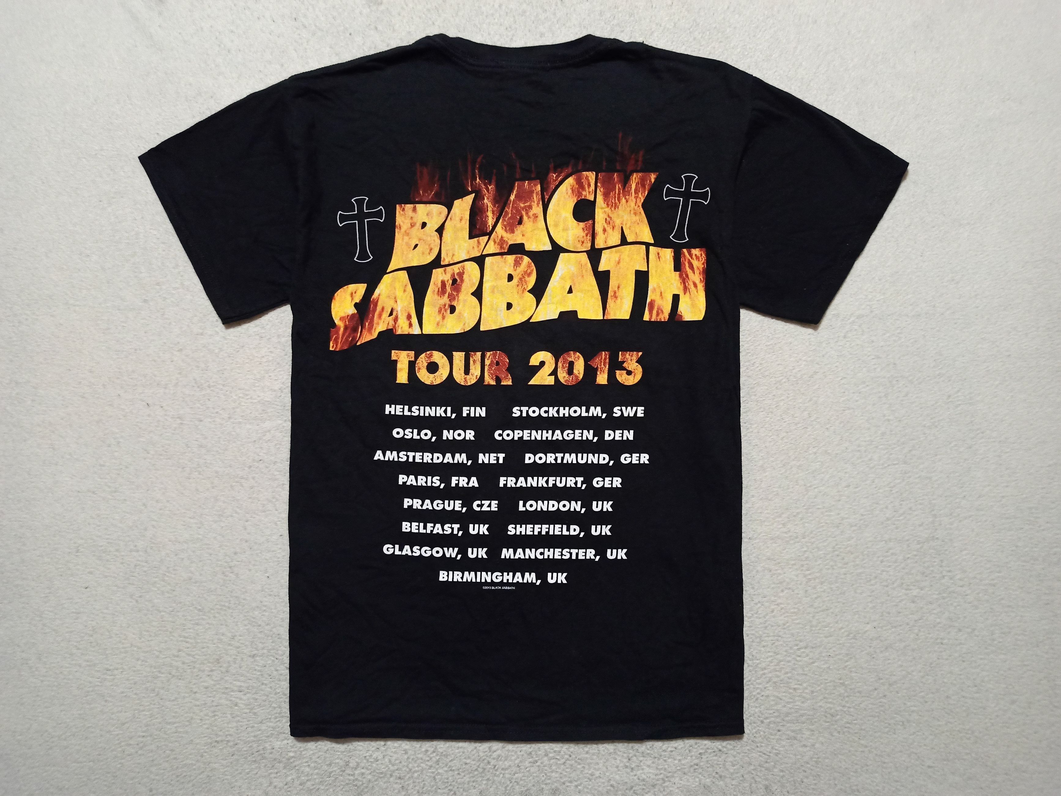 Band Tees × Black Sabbath × Vintage Black Sabbath European tour 2013 T Shirt Size US L / EU 52-54 / 3 - 3 Thumbnail