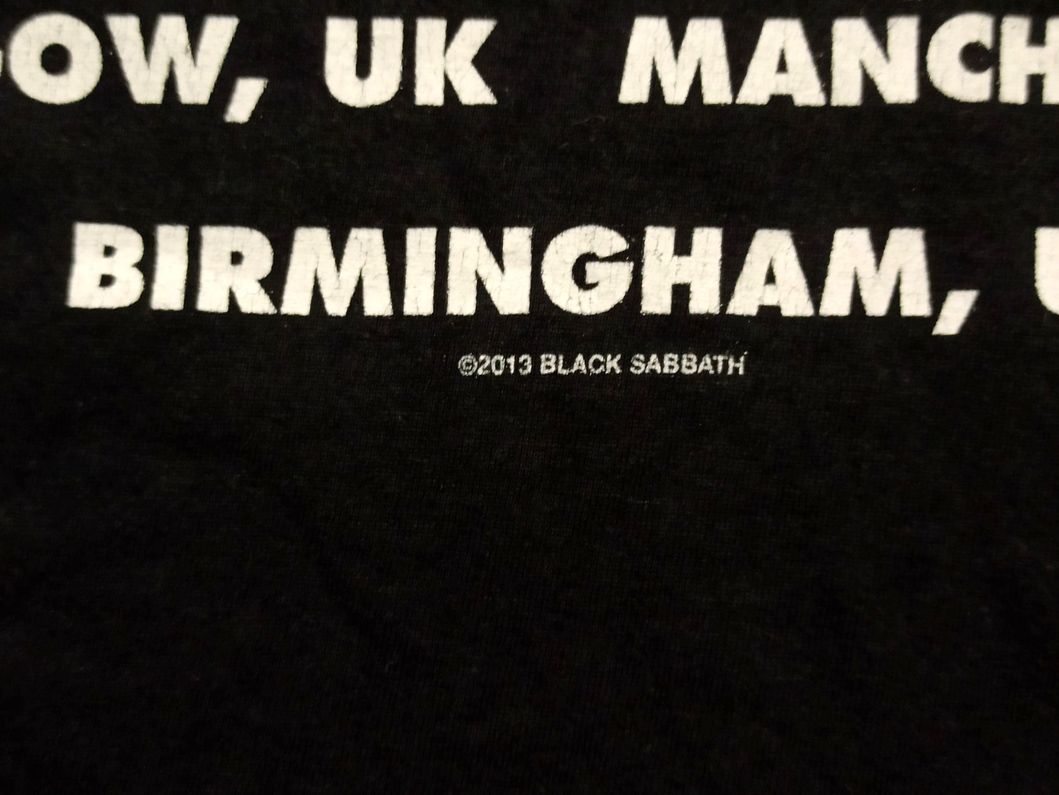 Band Tees × Black Sabbath × Vintage Black Sabbath European tour 2013 T Shirt Size US L / EU 52-54 / 3 - 5 Thumbnail