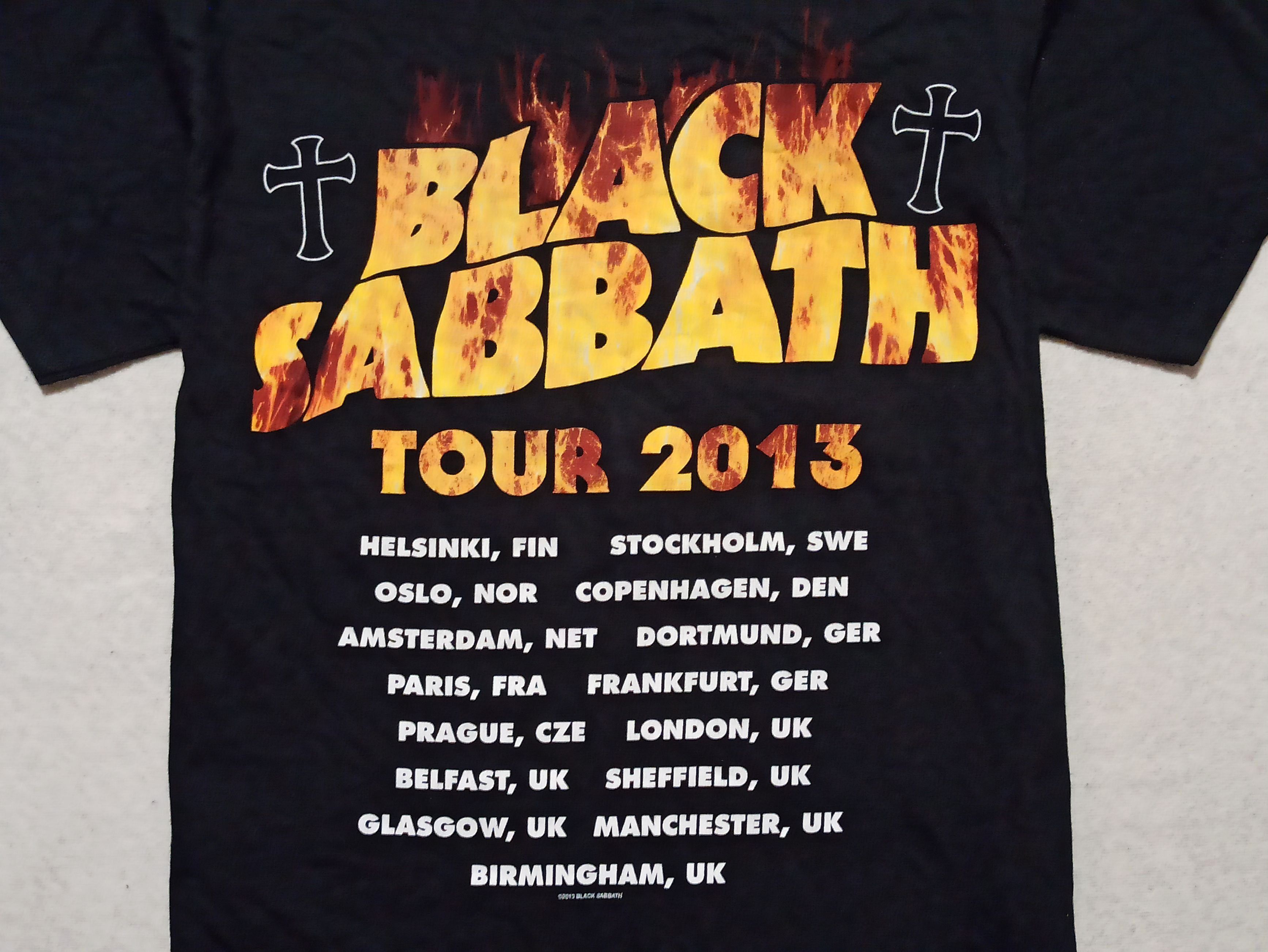 Band Tees × Black Sabbath × Vintage Black Sabbath European tour 2013 T Shirt Size US L / EU 52-54 / 3 - 4 Thumbnail