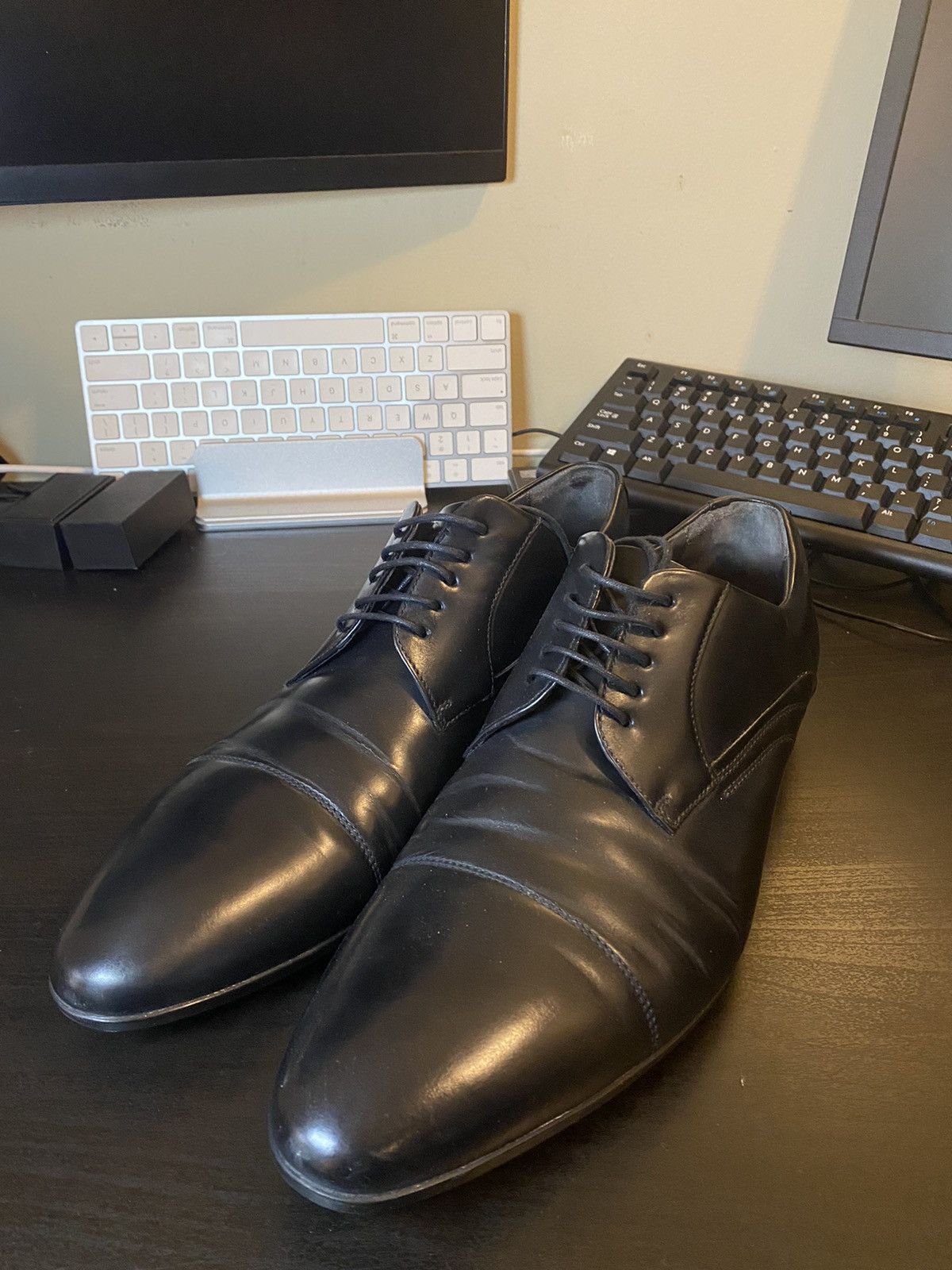 Hugo Boss NIB Hugo Boss Patent Leather Oxford with Grograin  display picture 2