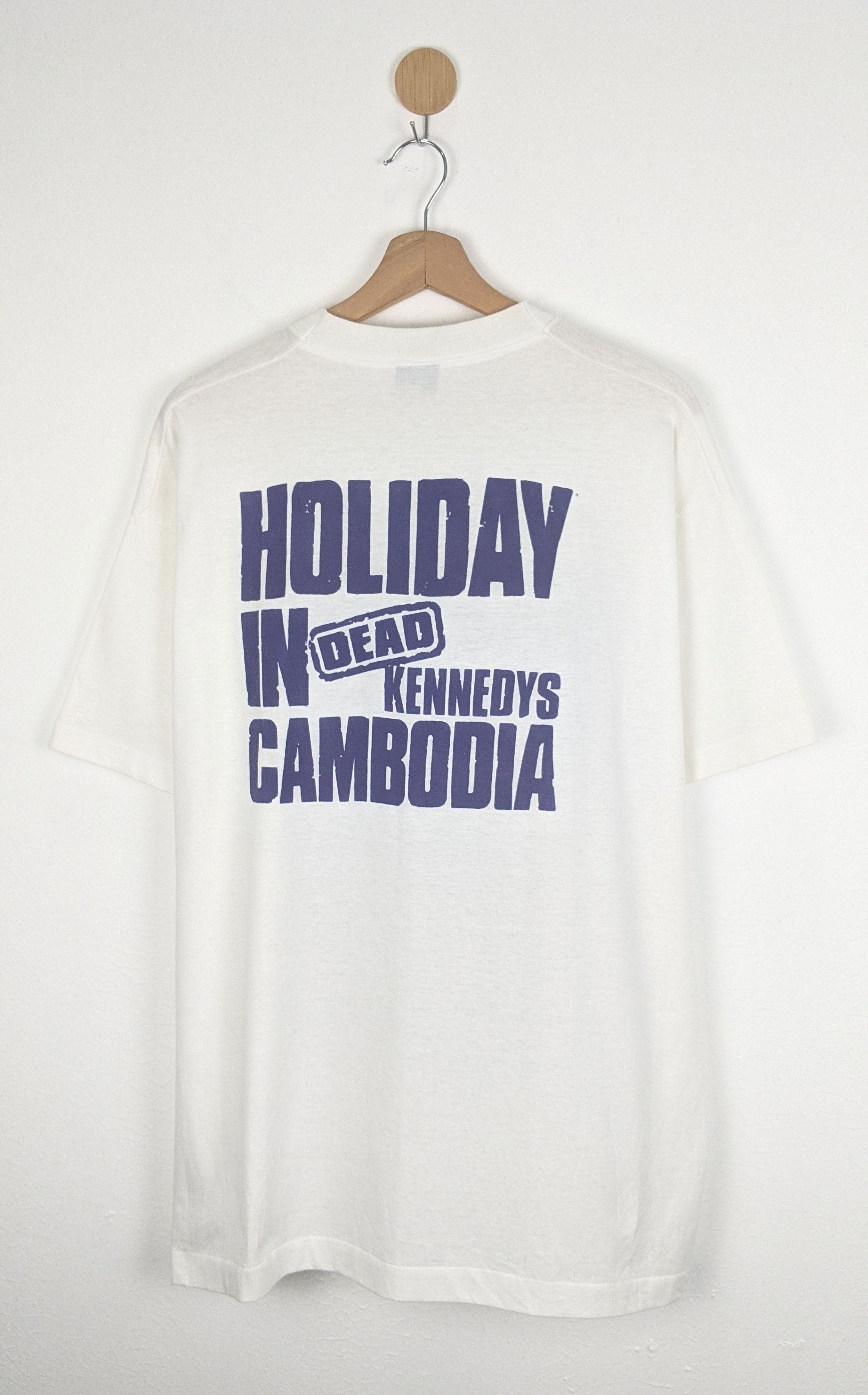Vintage Vintage Dead Kennedys Holiday In The Cambodia 80s shirt Size US XL / EU 56 / 4 - 2 Thumbnail