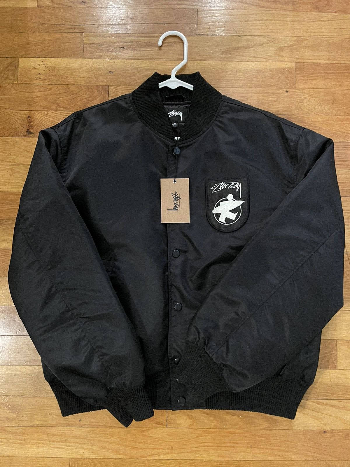 stussy surfman stadium jacket