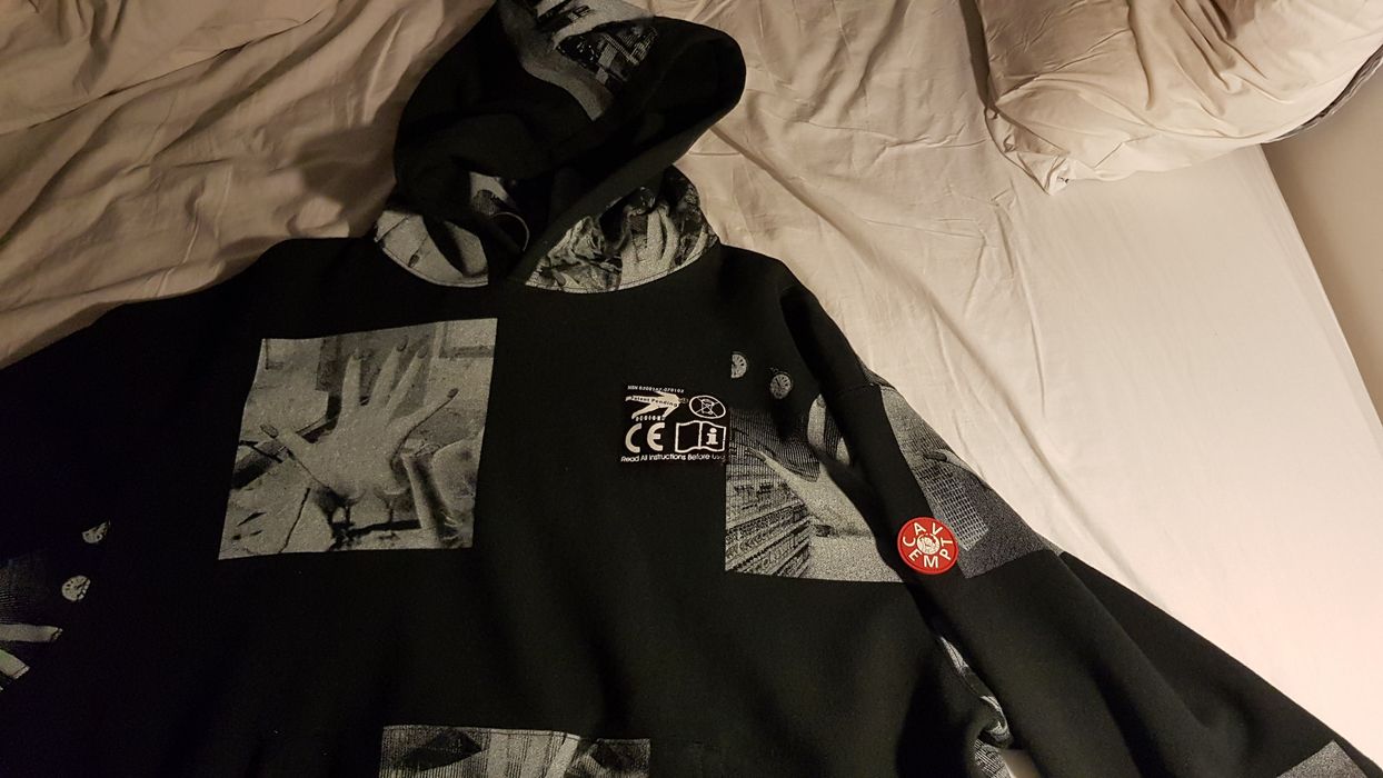 Cav Empt Cav Empt Block Print Hoody Grailed