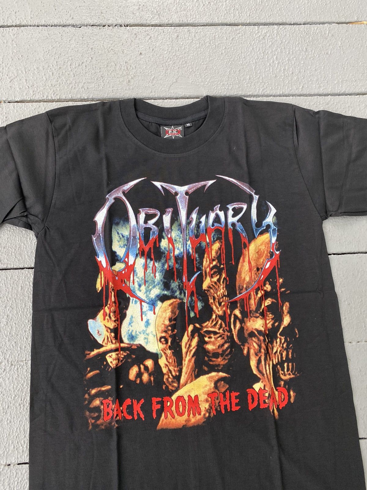 Obituary Back From Dead Death Metal Band Tee Shirt Travis