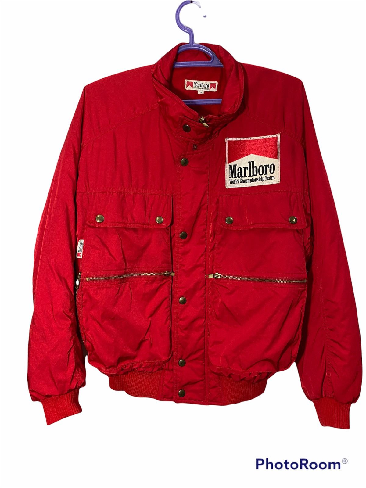 vtg marlboro bomber jacket