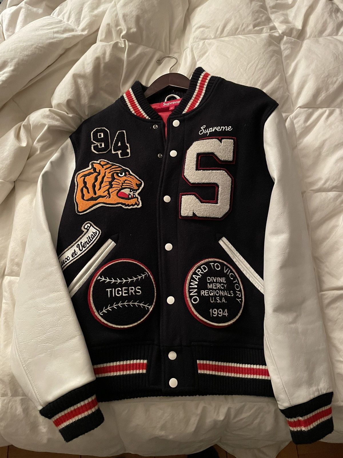 Tiger Varsity Jacket - fall winter 2023 - Supreme