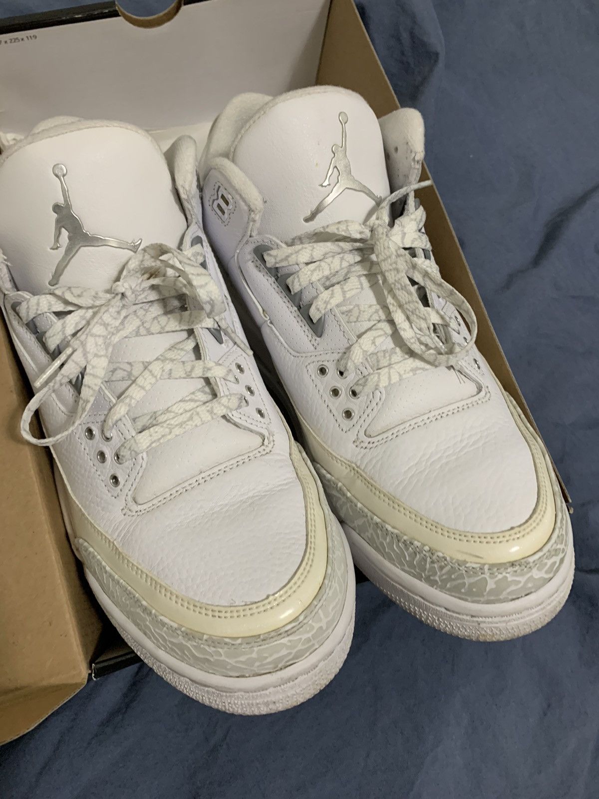 Jordan Brand Air Jordan 3 Retro Silver Anniversary 2010 Size US 10 / EU 43 - 3 Thumbnail