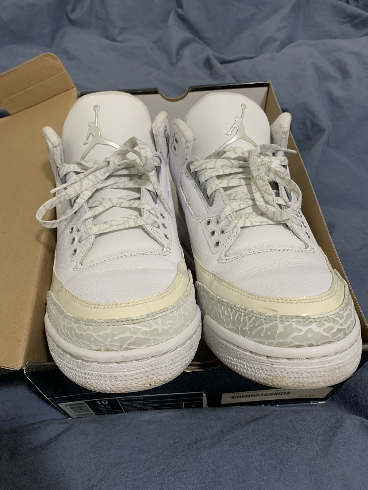 Jordan Brand Air Jordan 3 Retro Silver Anniversary 2010 Size US 10 / EU 43 - 2 Thumbnail