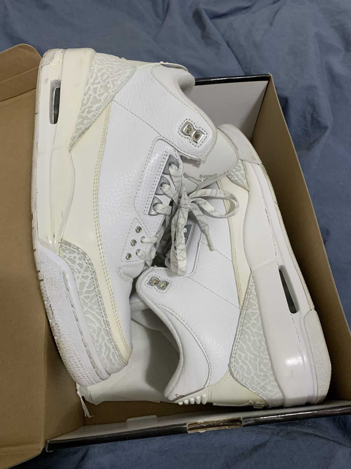 Jordan Brand Air Jordan 3 Retro Silver Anniversary 2010 Size US 10 / EU 43 - 1 Thumbnail