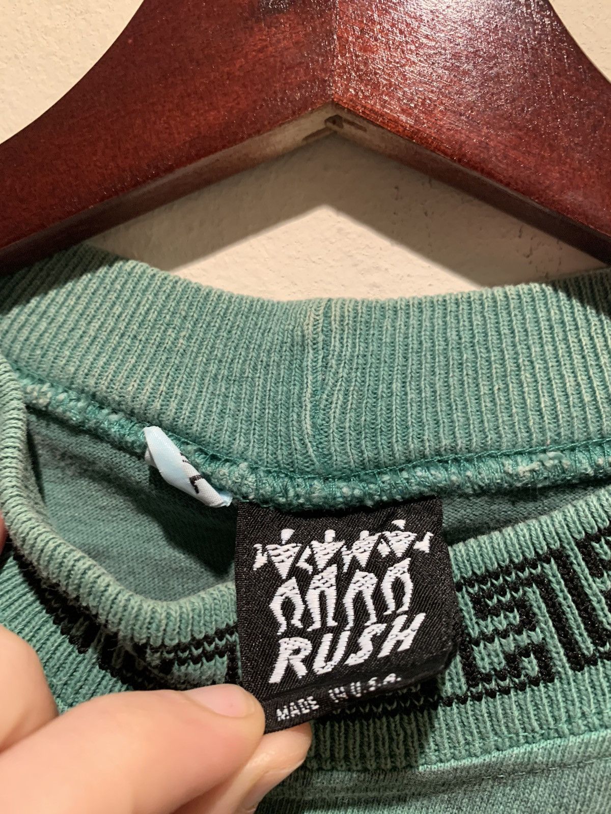 Vintage *RARE* Vintage Rush USA-Made Striped Patterned T-Shirt - M/L Size US M / EU 48-50 / 2 - 4 Thumbnail
