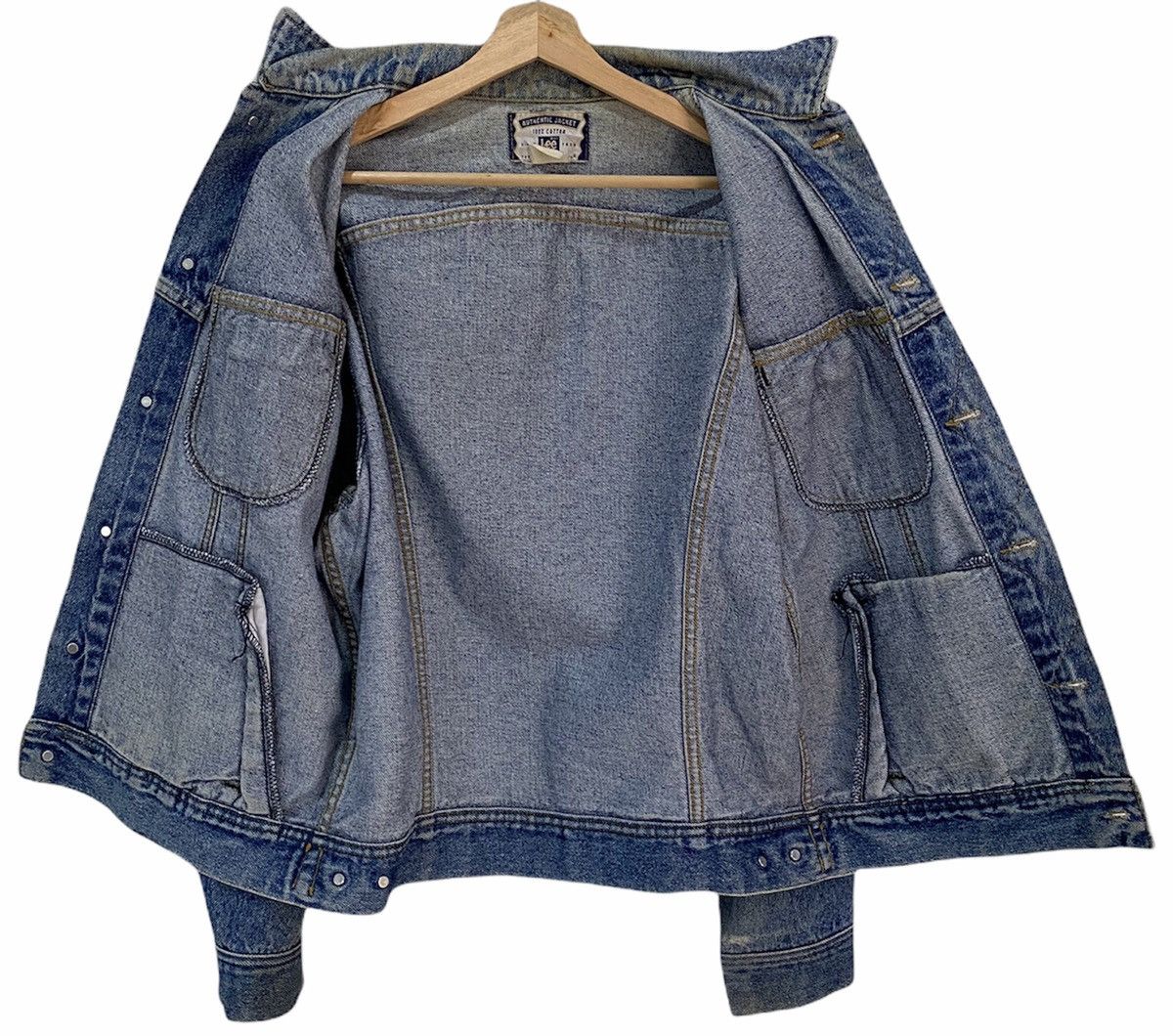 Lee LEE RAIDERS 1990’s ACID WASH DENIM TRUCKER JACKET Size US M / EU 48-50 / 2 - 11 Thumbnail