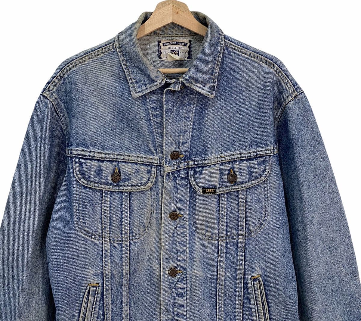 Lee LEE RAIDERS 1990’s ACID WASH DENIM TRUCKER JACKET Size US M / EU 48-50 / 2 - 8 Thumbnail