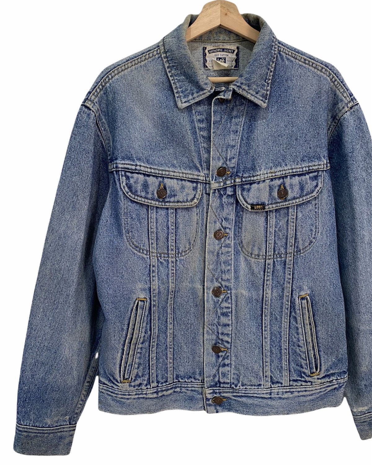 Lee LEE RAIDERS 1990’s ACID WASH DENIM TRUCKER JACKET Size US M / EU 48-50 / 2 - 9 Thumbnail