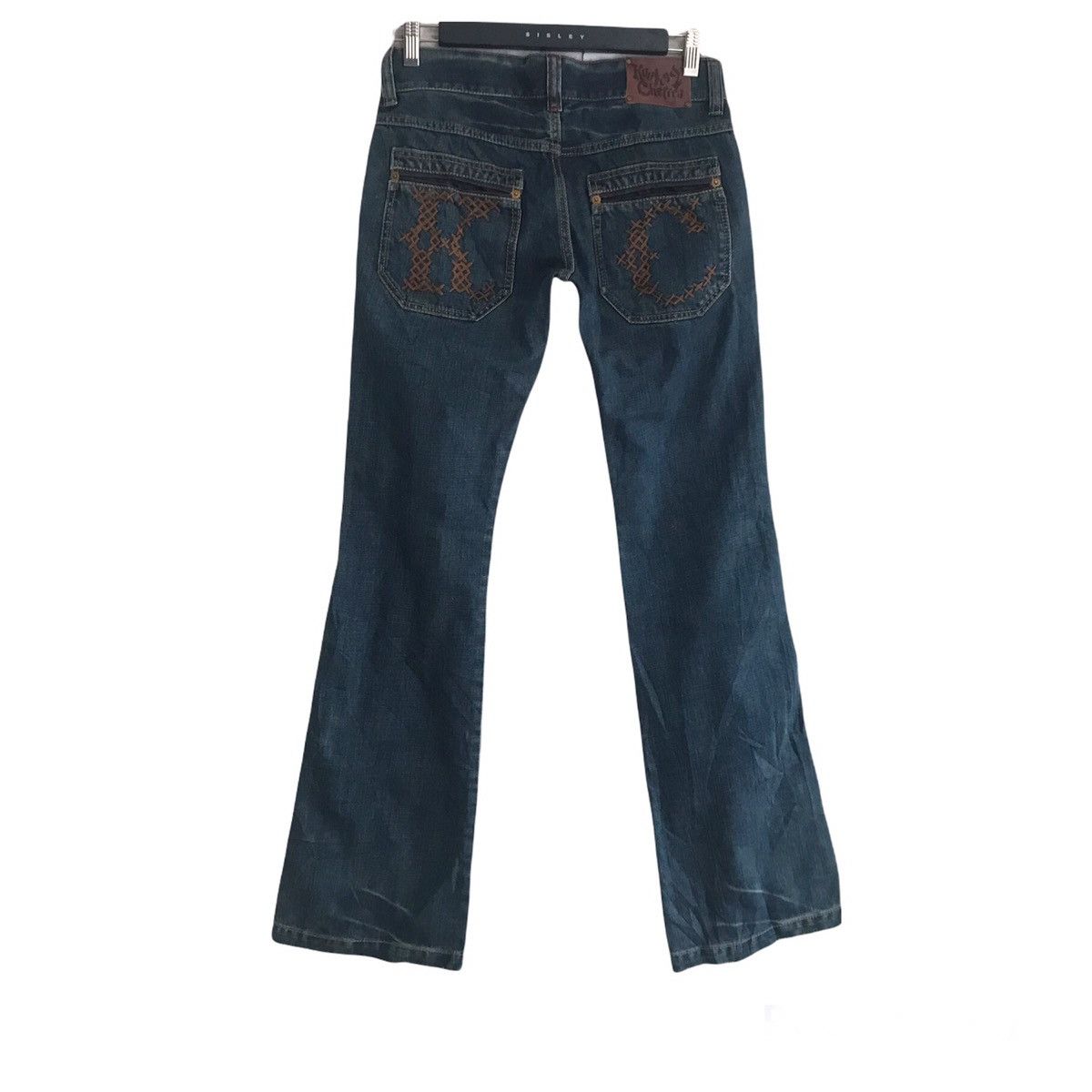 Japanese Brand Vintage Hello Kitty Denim Flare Jeans Size 29" - 2 Thumbnail