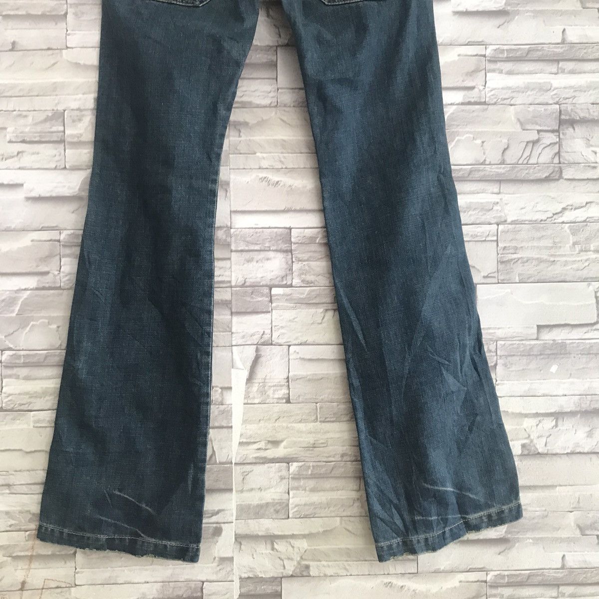 Japanese Brand Vintage Hello Kitty Denim Flare Jeans Size 29" - 8 Thumbnail
