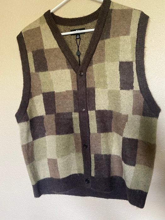 Stussy Wobbly Check Sweater Vest | Grailed