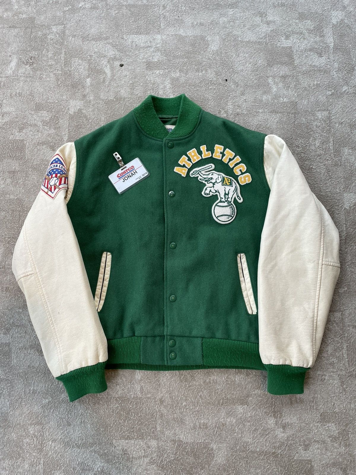 Vintage Vintage 90’s Oakland Athletics Chalk Line Varsity Jacket | Grailed