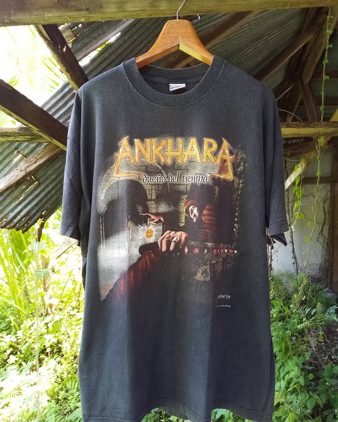 Band Tees Vintage 90s Ankhara Dueno Del Tiempo Metal tee promo 99 Size US XL / EU 56 / 4 - 1 Thumbnail