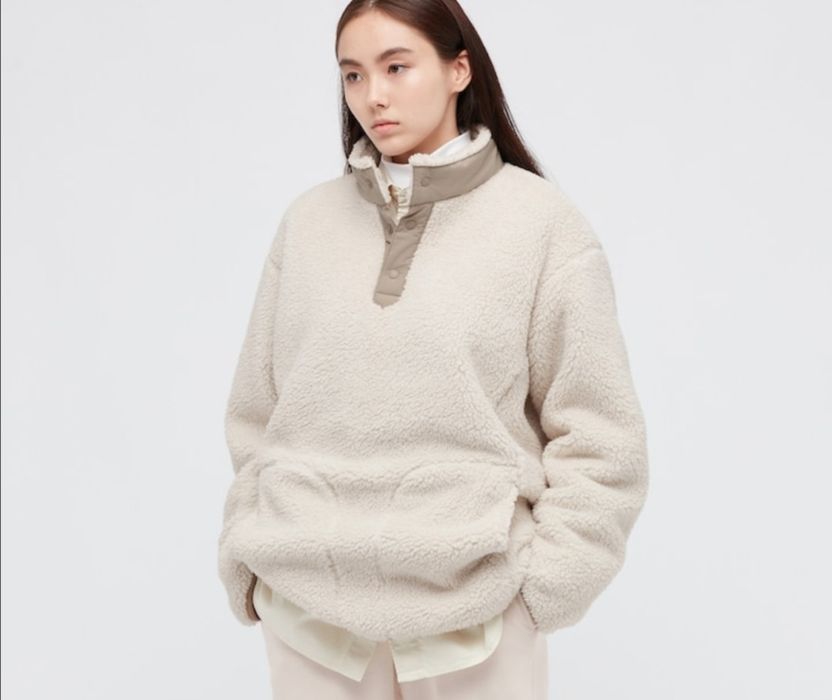 White Mountaineering Uniqlo X White Mountaineering Fleece Oversized  Pullover