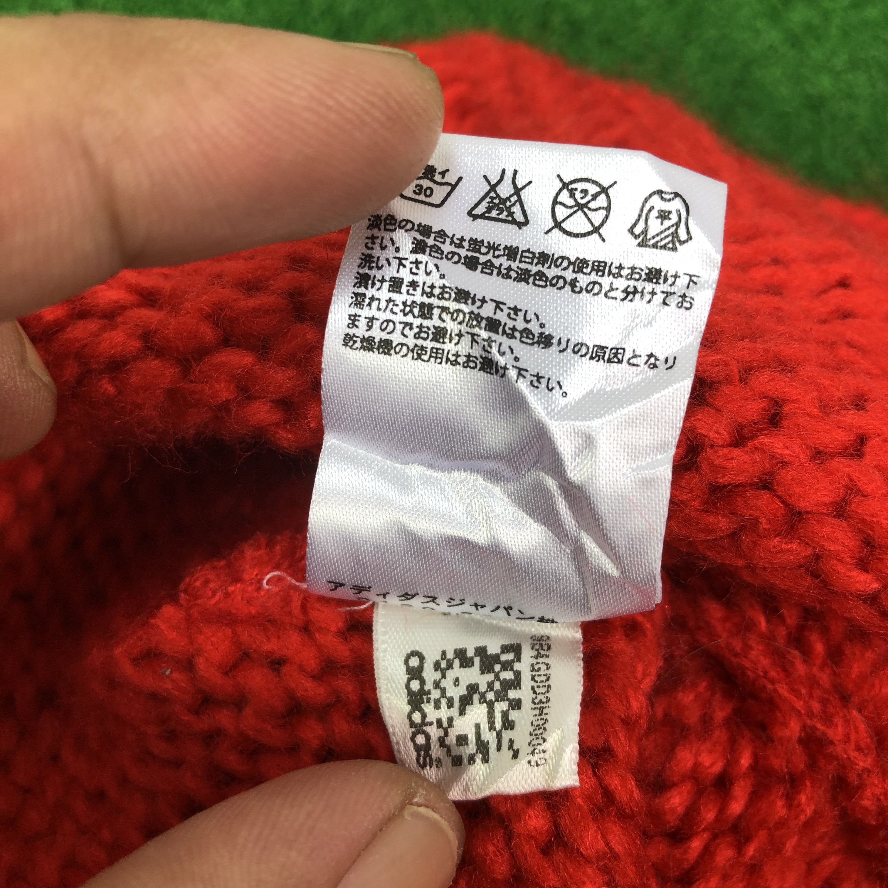 Adidas Adidas Red Beanie Winter Hat Size ONE SIZE - 7 Thumbnail